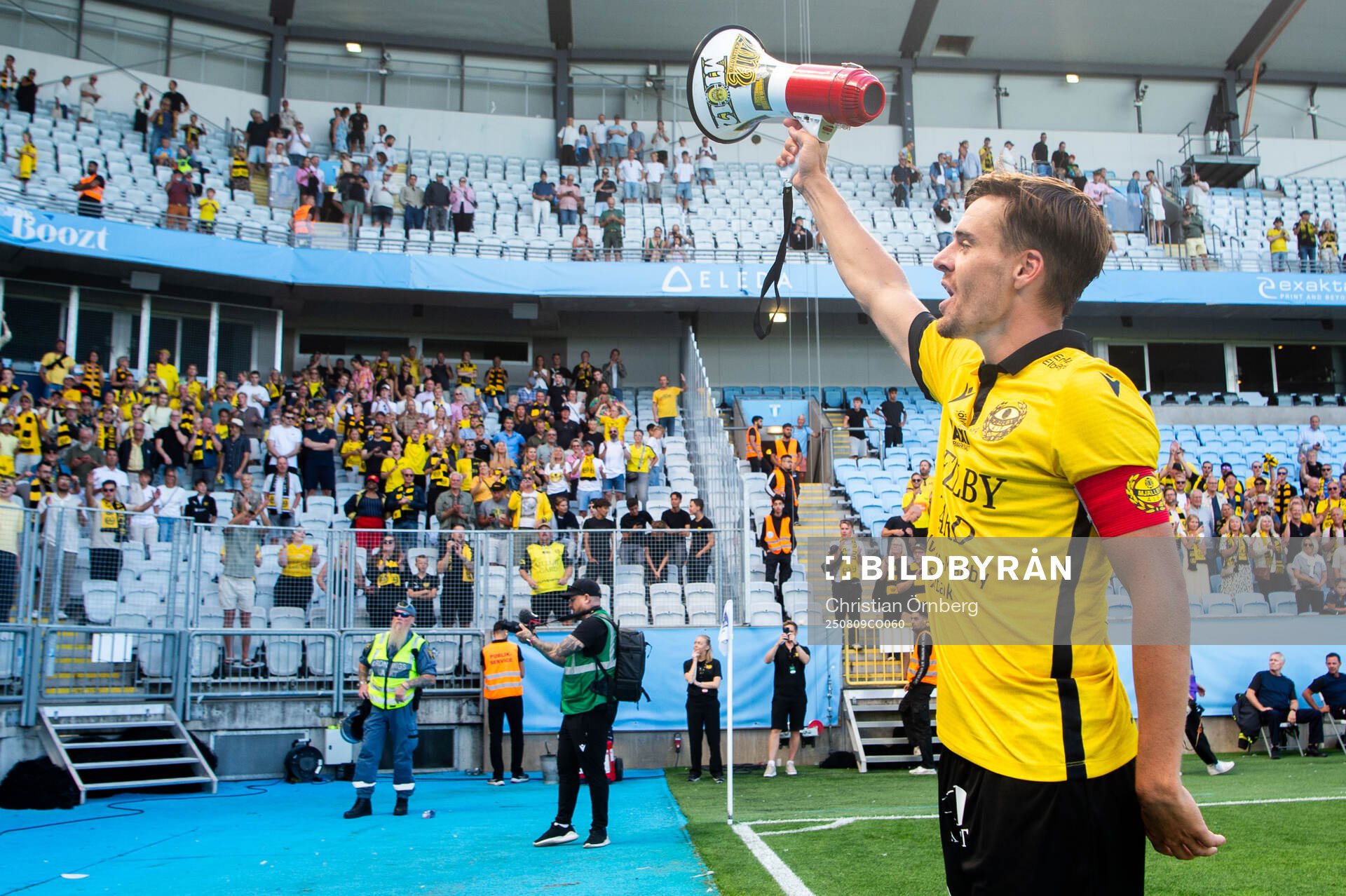 Mjällbys Jesper Gustavsson jublar
