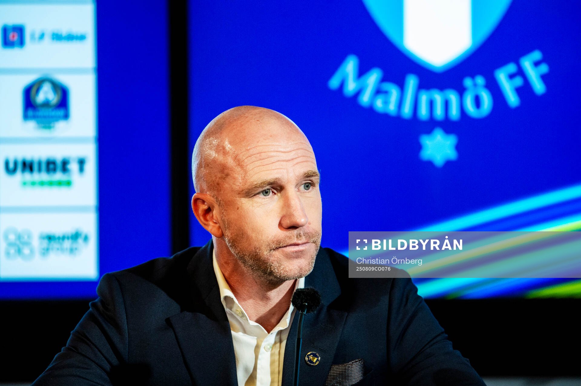 Malmö FFs huvudtränare Henrik Rydström på en