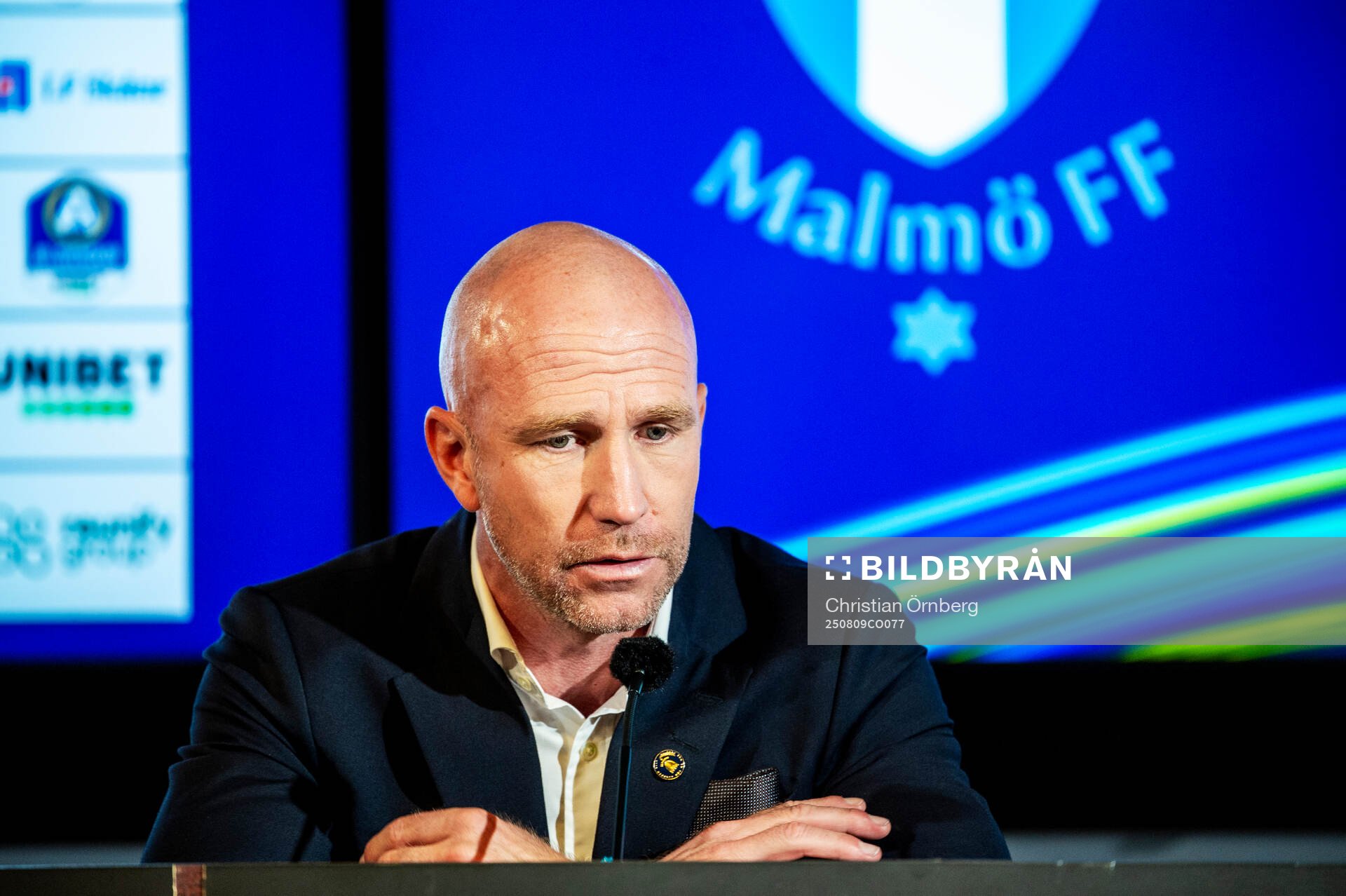 Malmö FFs huvudtränare Henrik Rydström på en