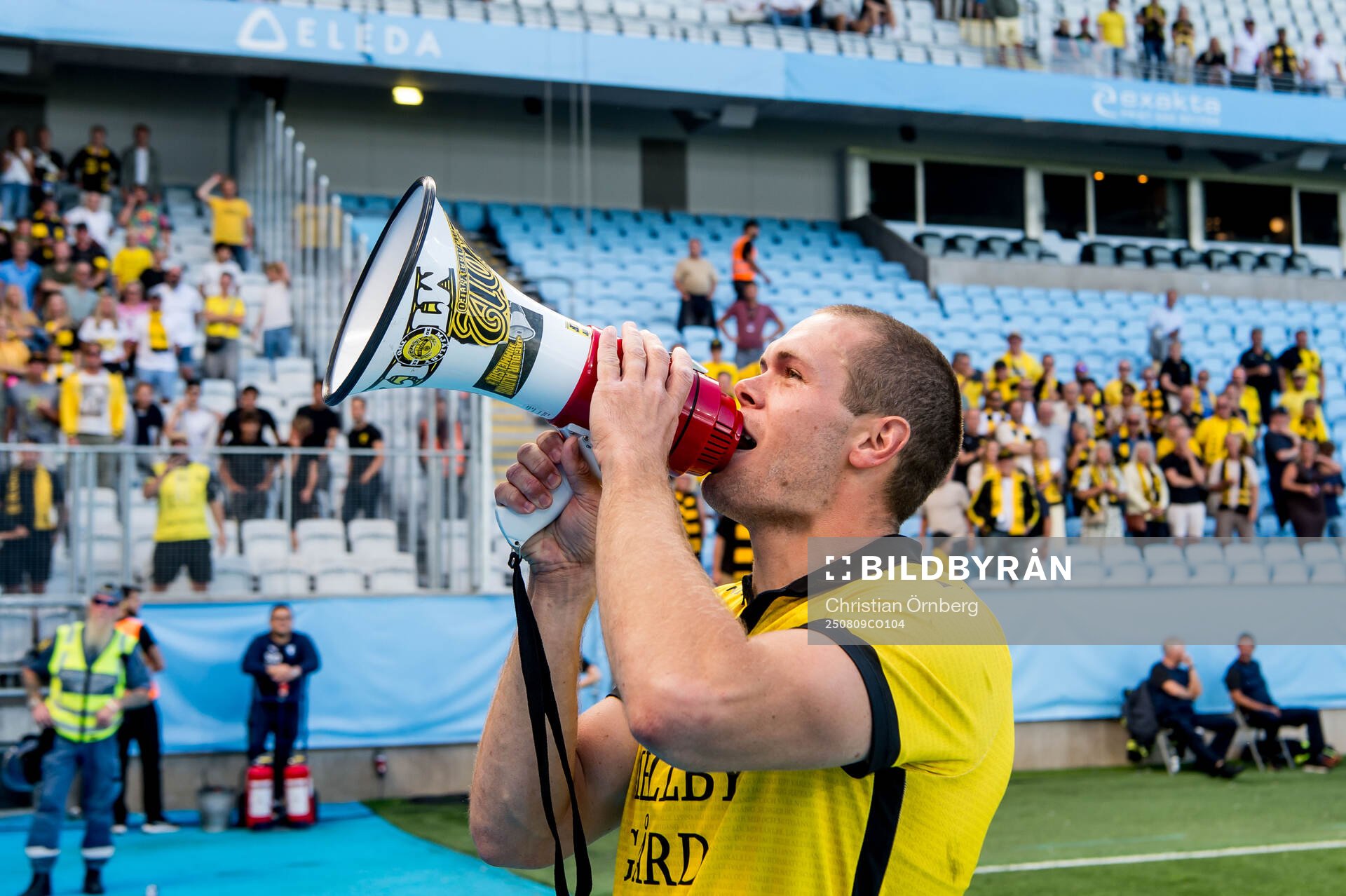 Mjällbys Jacob Bergström jublar