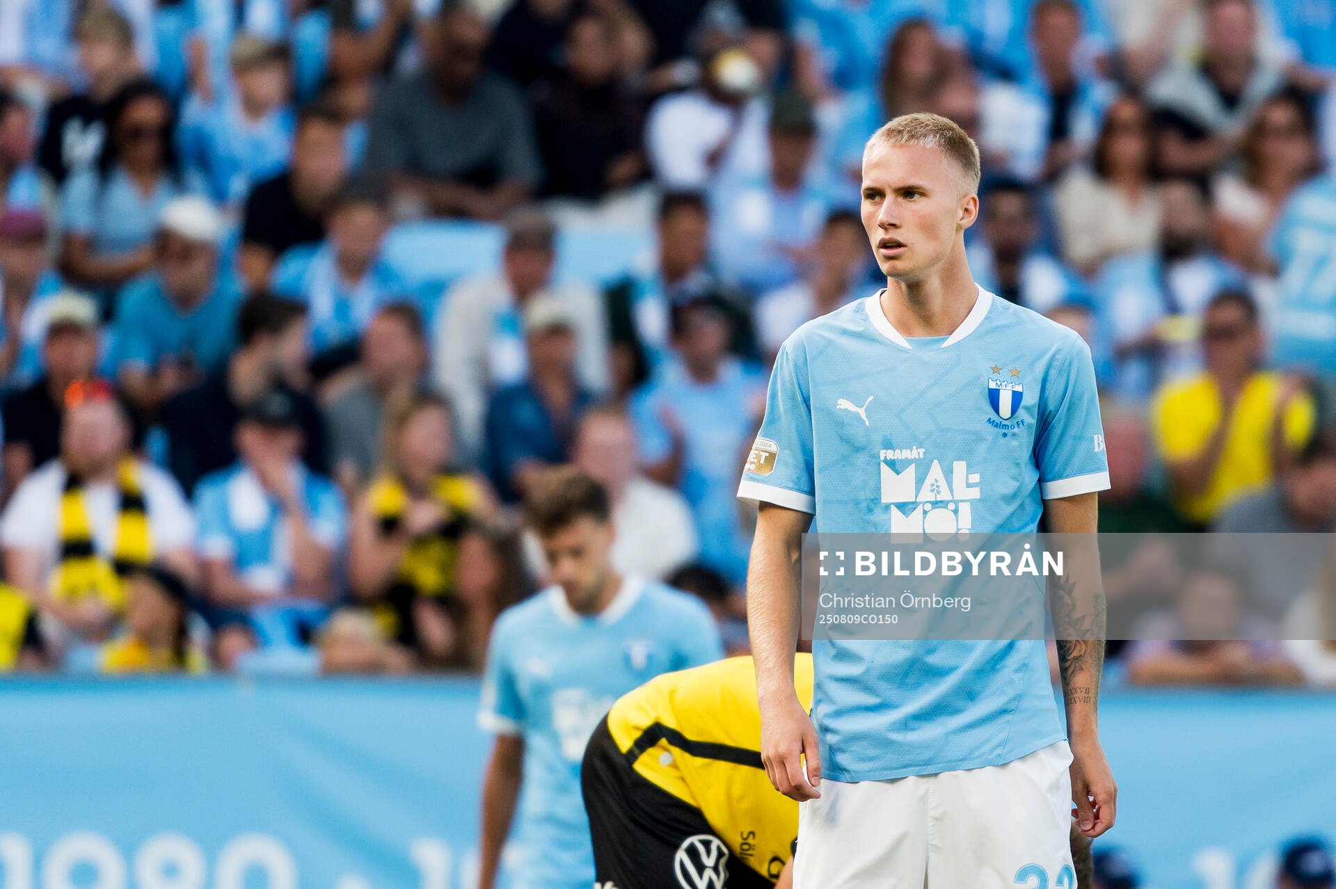 Malmö FFs Daniel Gudjohnsen deppar