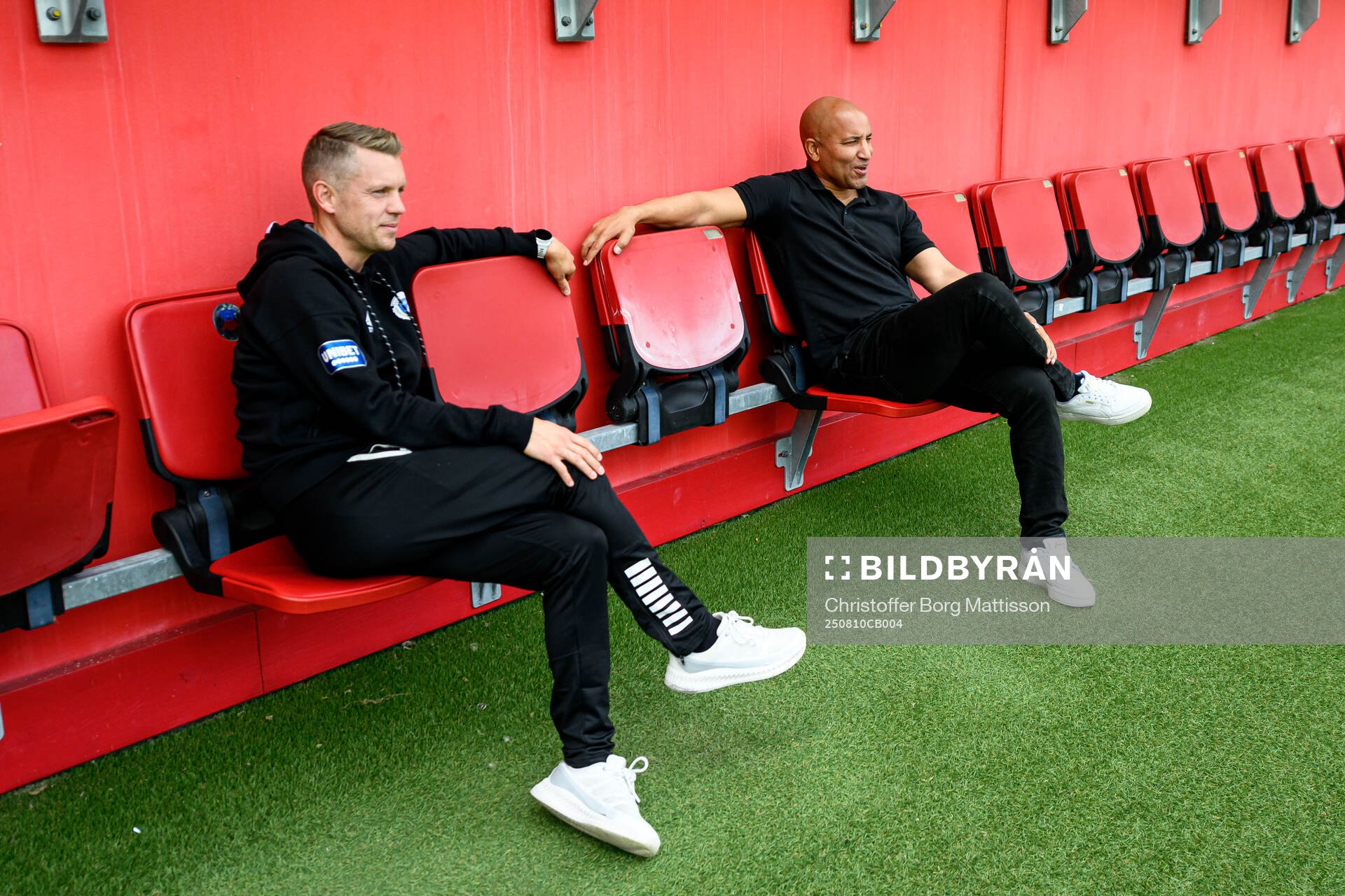 Utsiktens assisterande tränare Henrik Fridolvsson och