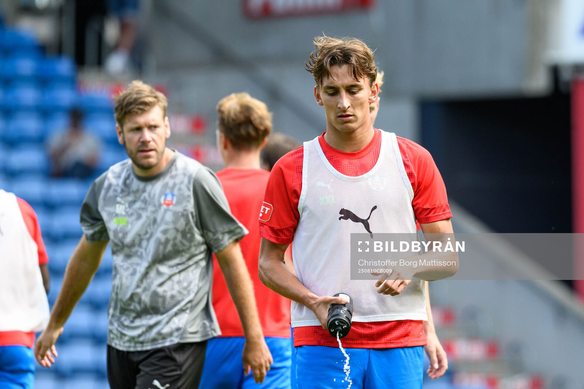 Helsingborgs assisterande tränare Max Lindén och Wilhelm