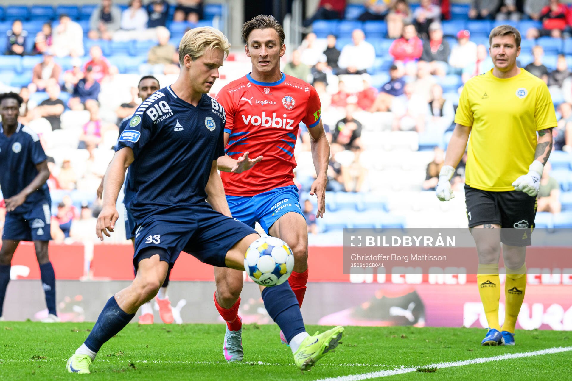 Utsiktens Sebastian Lagerlund och Helsingborgs Wilhelm