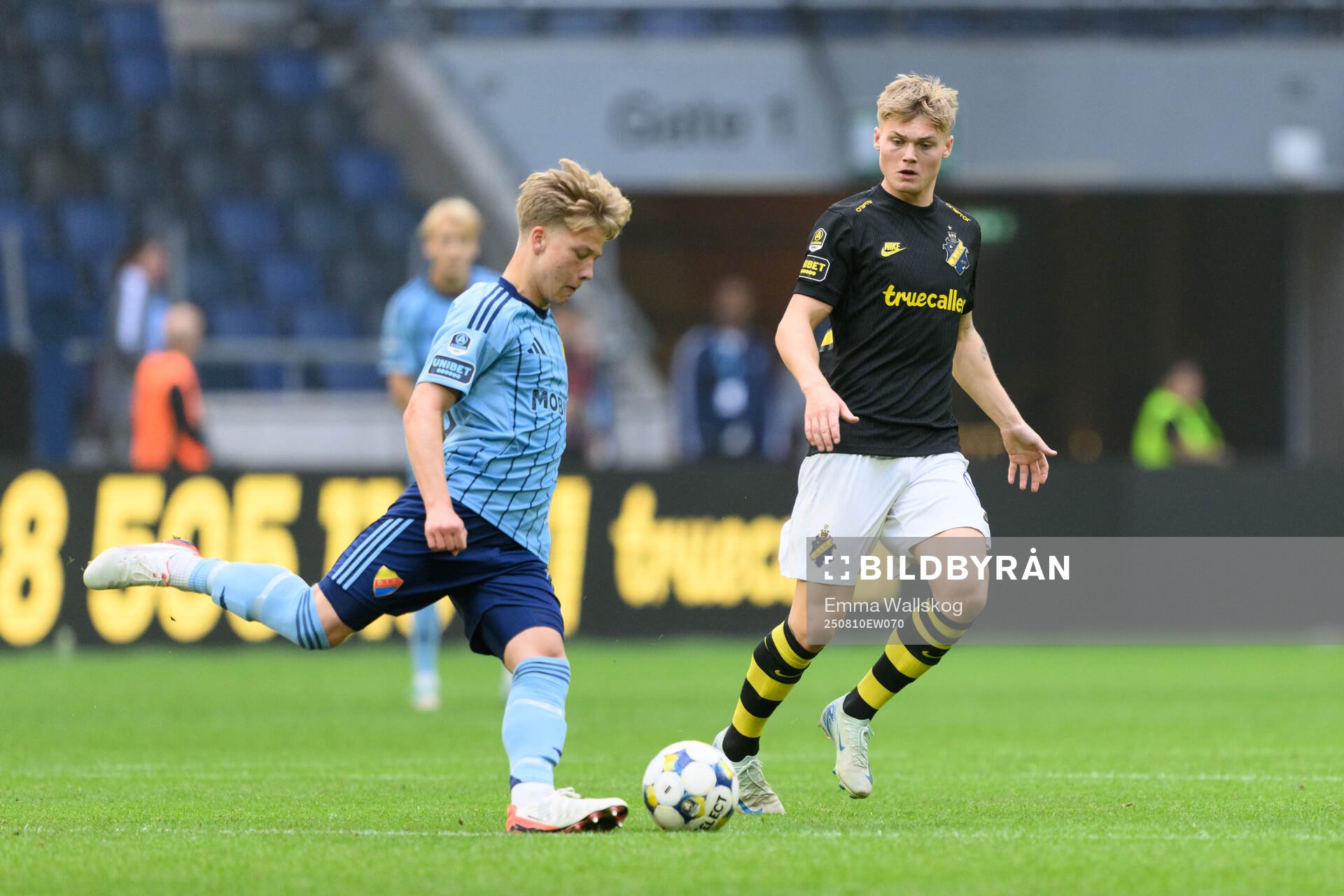 Djurgårdens Matias Siltanen och AIKs Erik Hovden Flataker