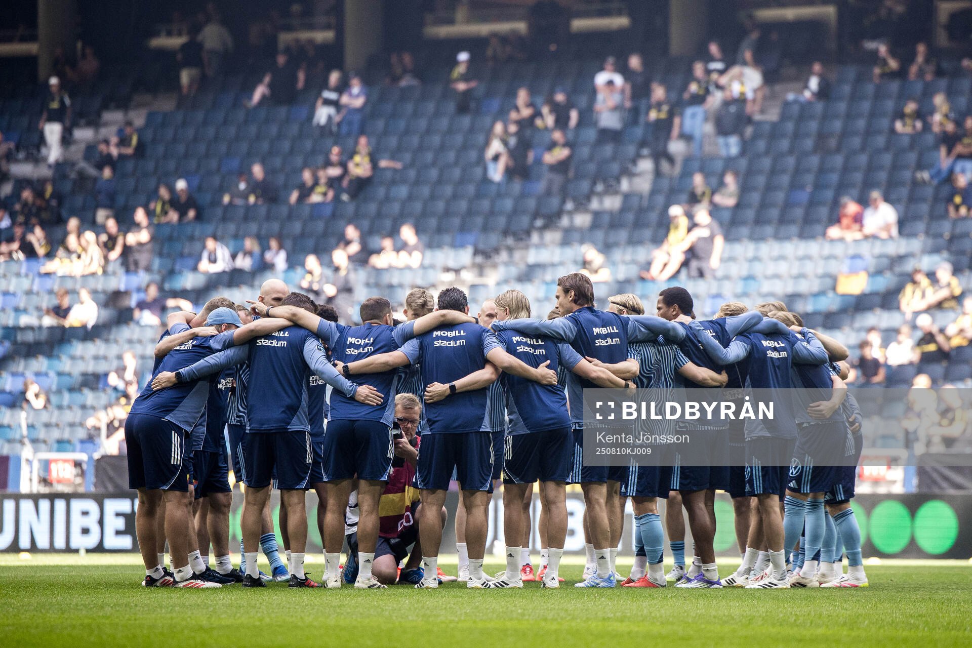 Djurgårdens spelare samla