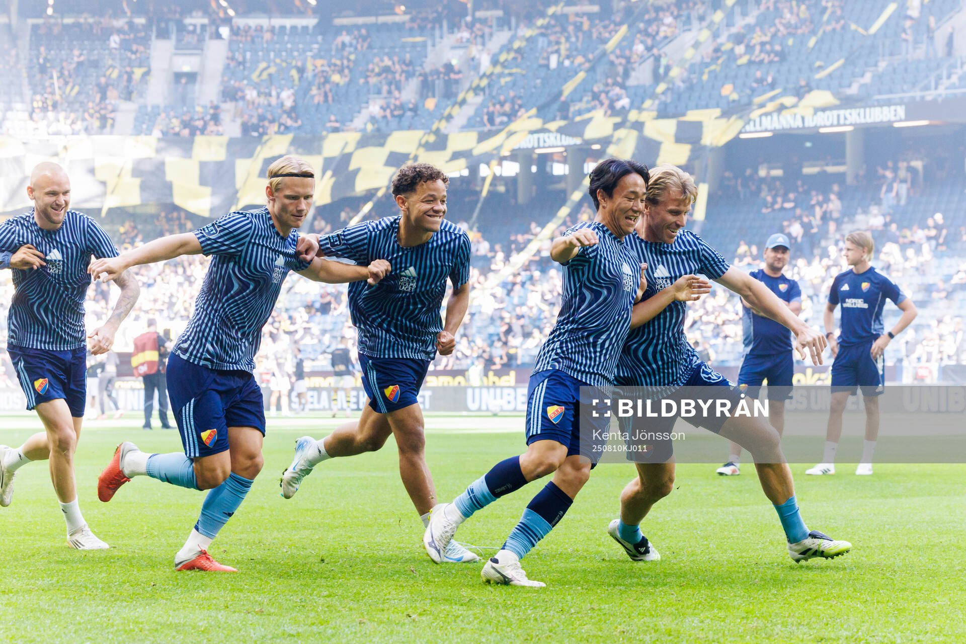 Djurgårdens Tobias Gulliksen, Mikael Anderson, Keita
