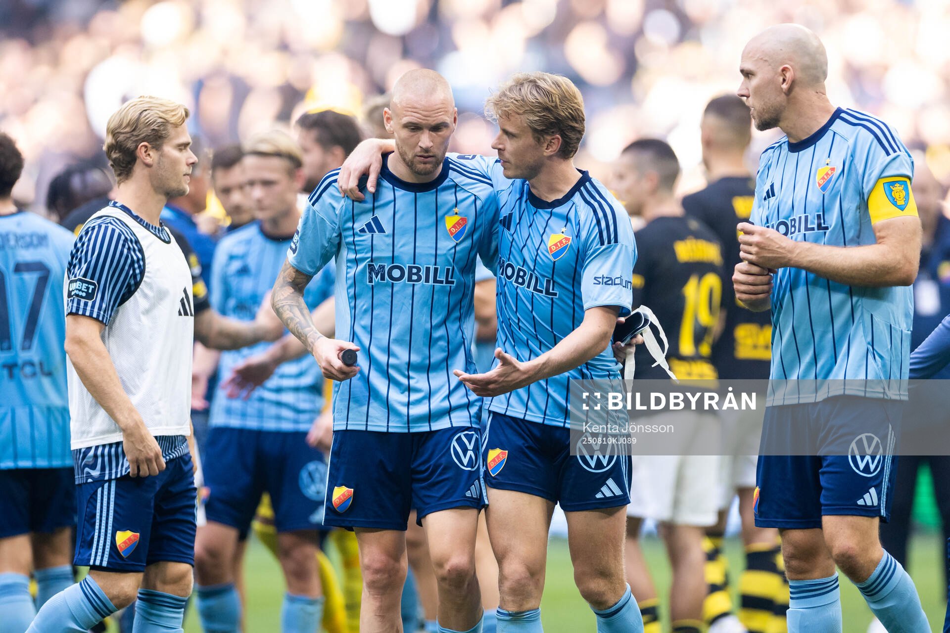 Djurgårdens Adam Ståhl, Rasmus Schuller och Marcus