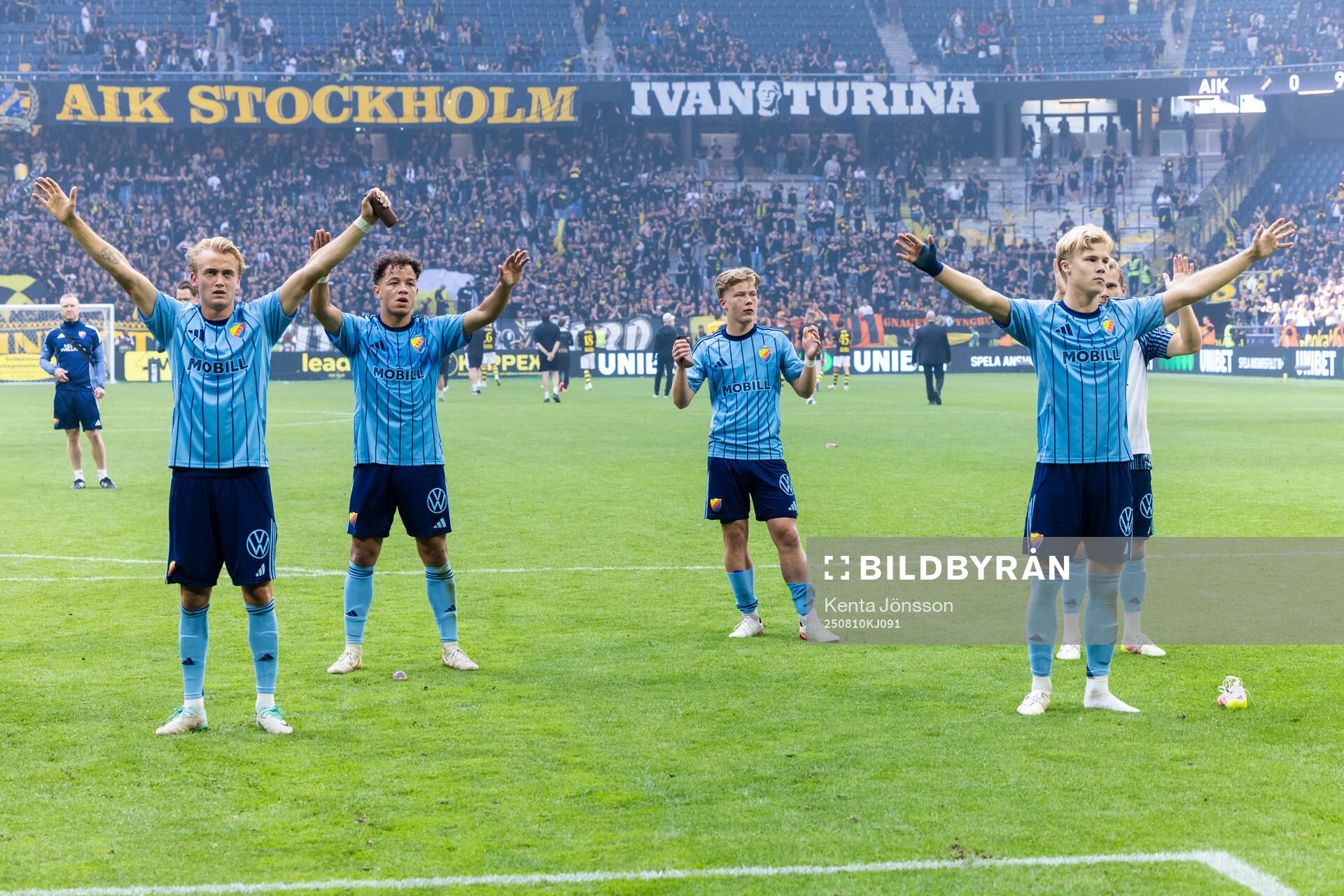 Djurgårdens Oskar Fallenius, Mikael Anderson, Matias
