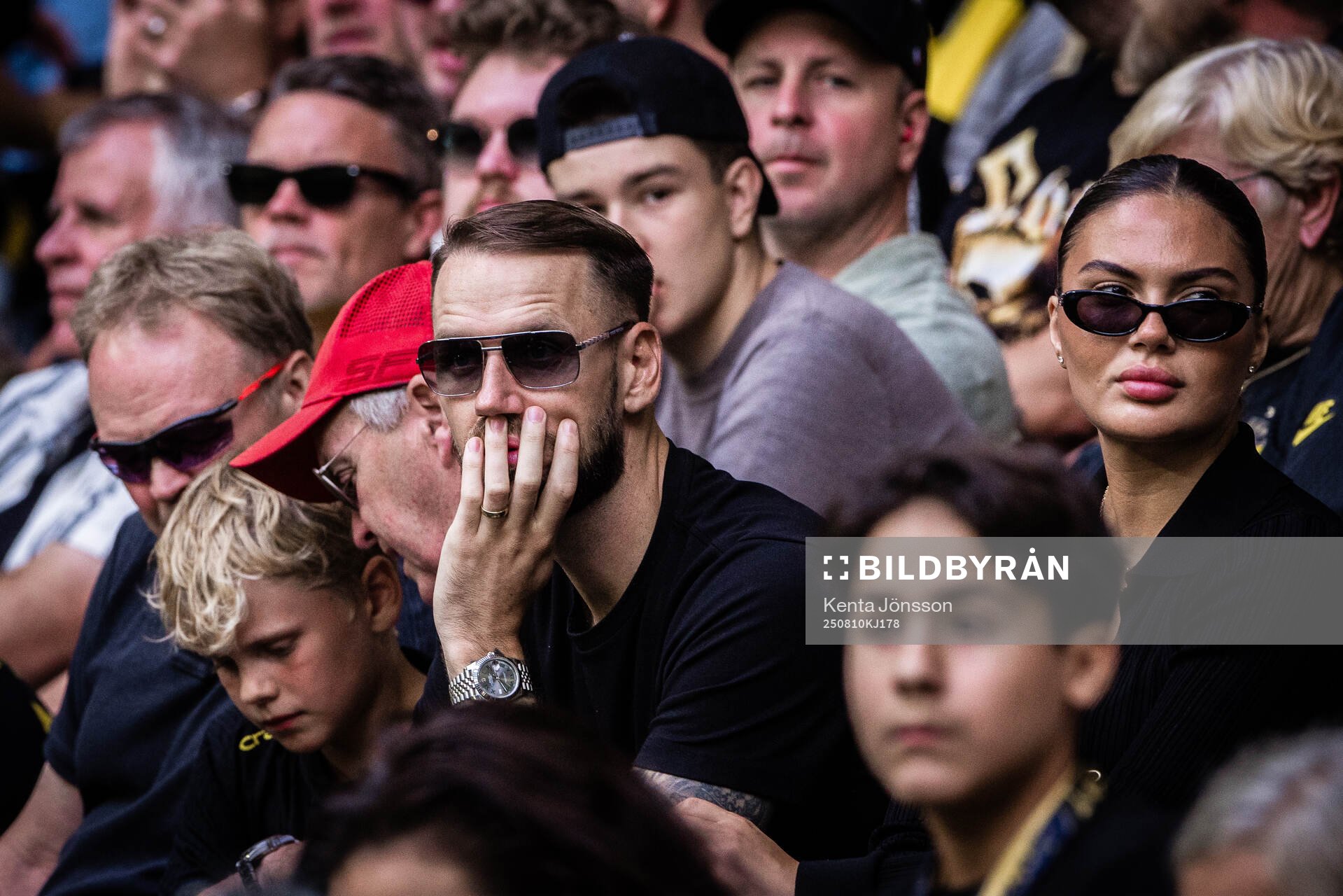 Alexander Milosevic på läktaren