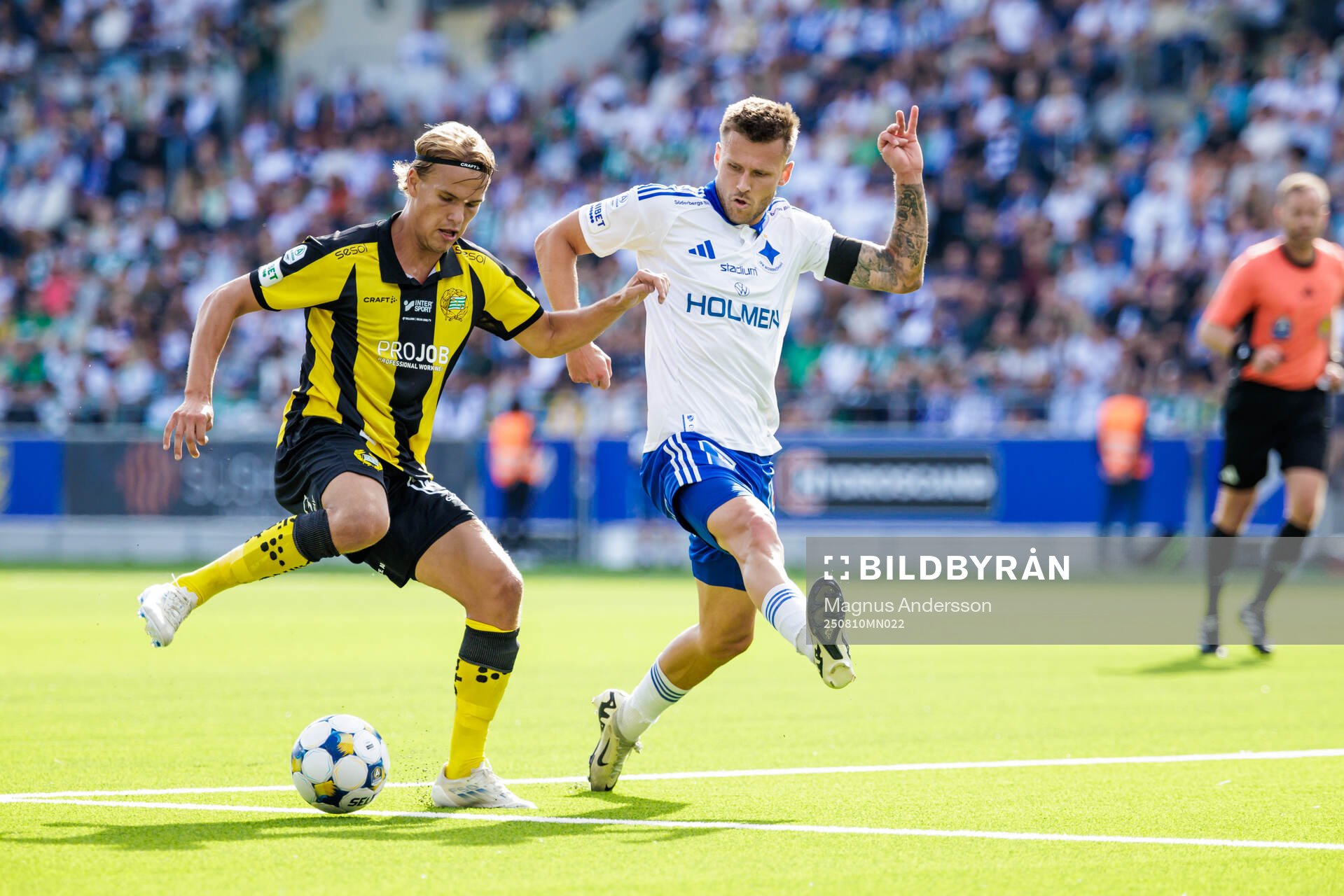 Hammarbys Markus Karlsson och IFK Norrköpings Arnor