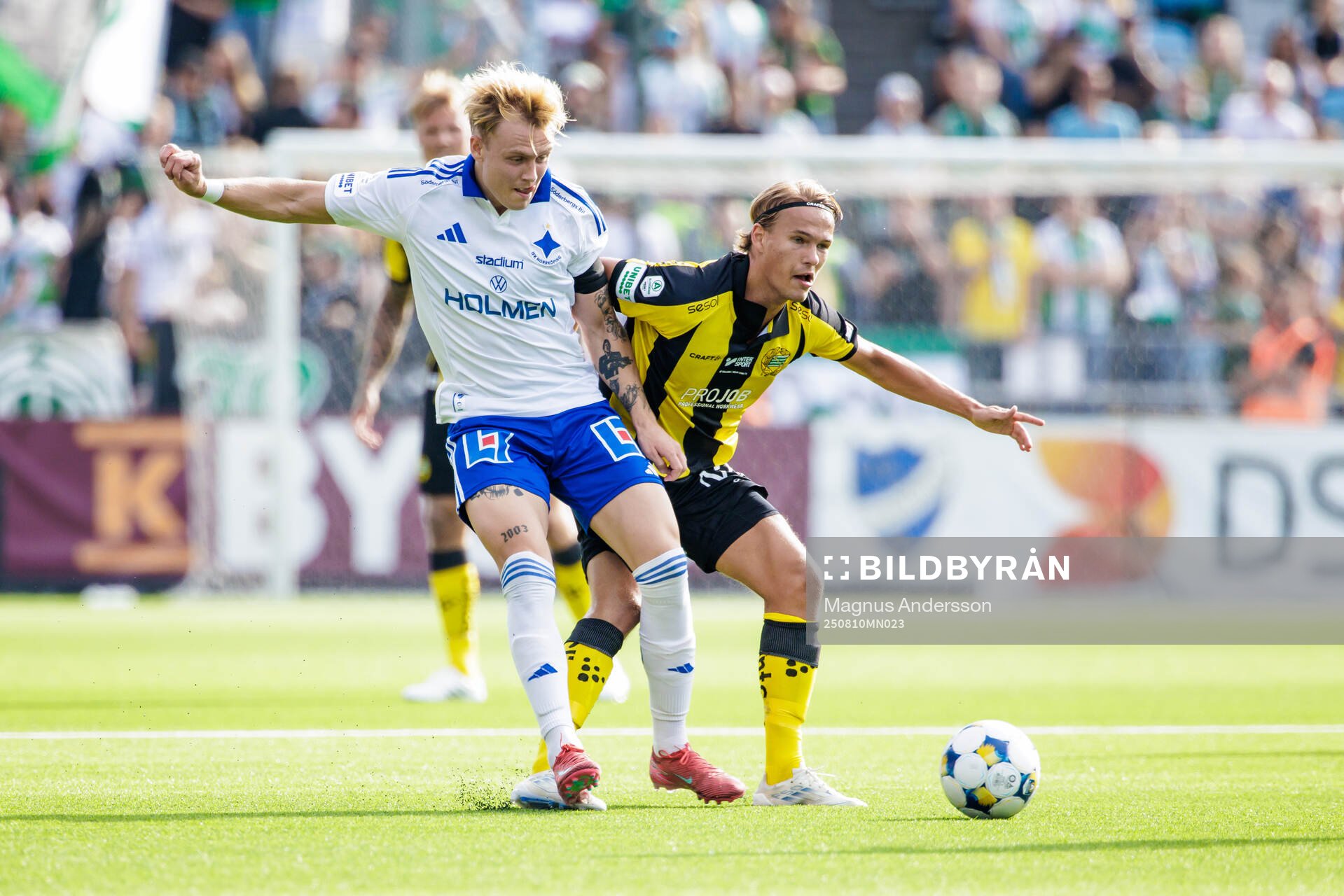 IFK Norrköpings Isak Andri Sigurgeirsson och Hammarbys