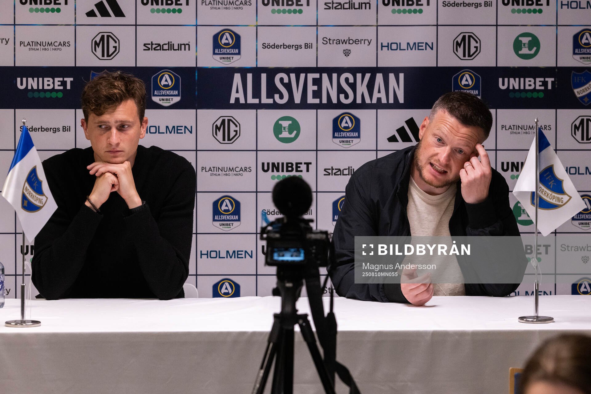 IFK Norrköpings tränare Martin Falk och Hammarbys