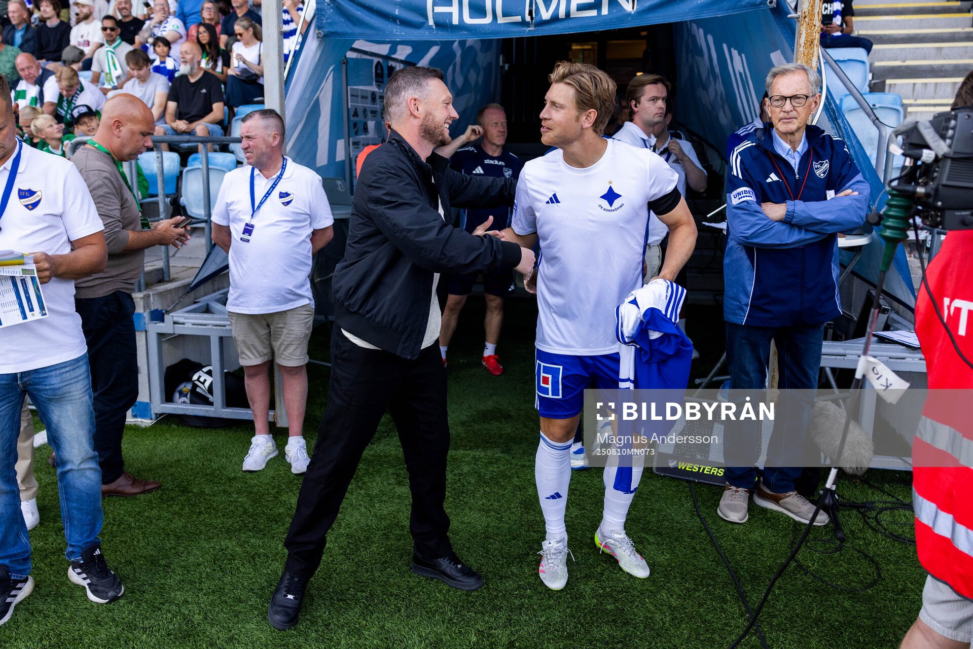 Hammarbys tränare Kim Hellberg och IFK Norrköpings