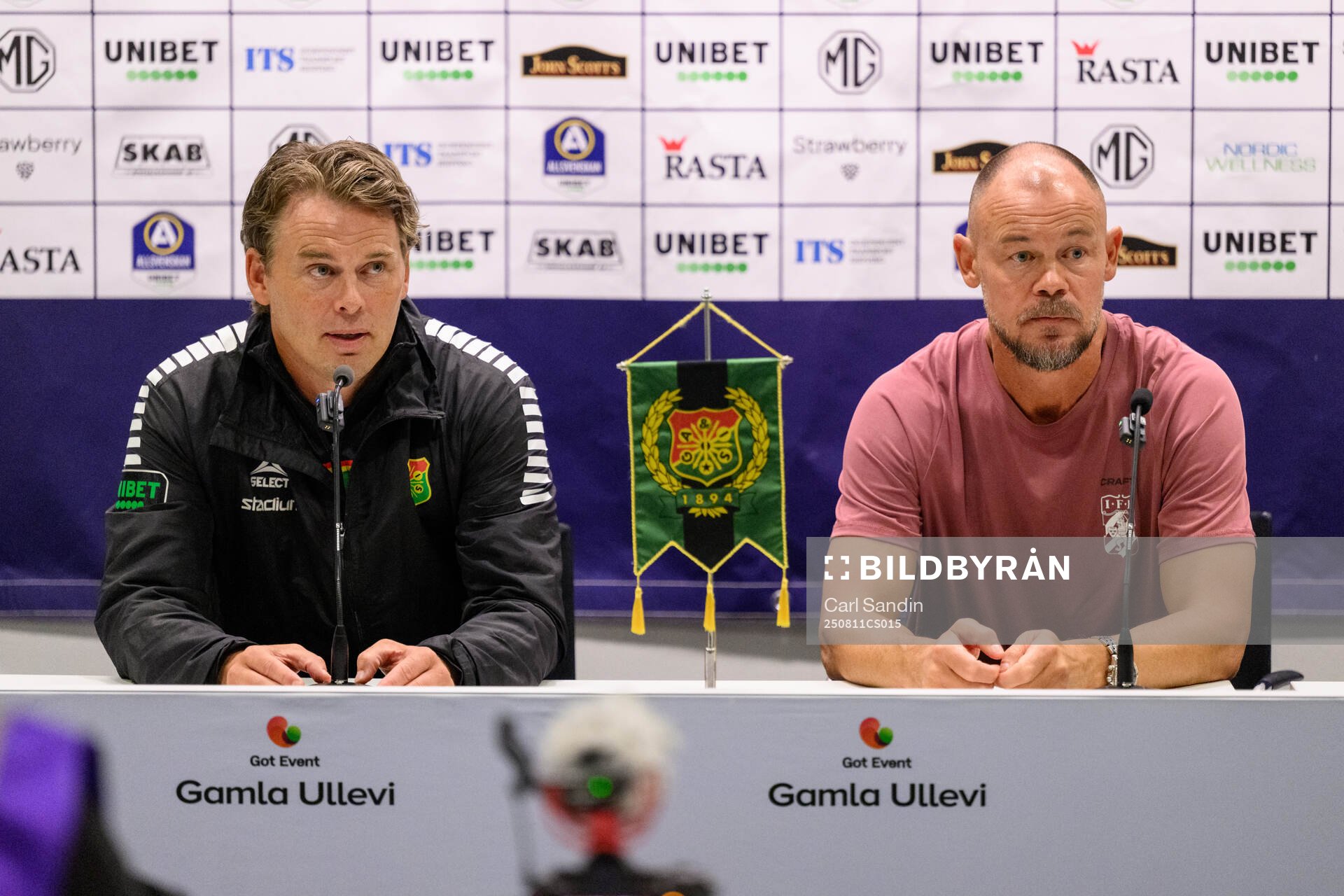 GAIS tränare Fredrik Holmberg och IFK Göteborgs