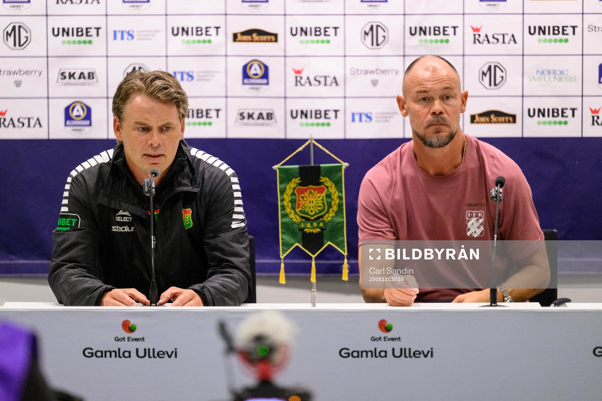 GAIS tränare Fredrik Holmberg och IFK Göteborgs