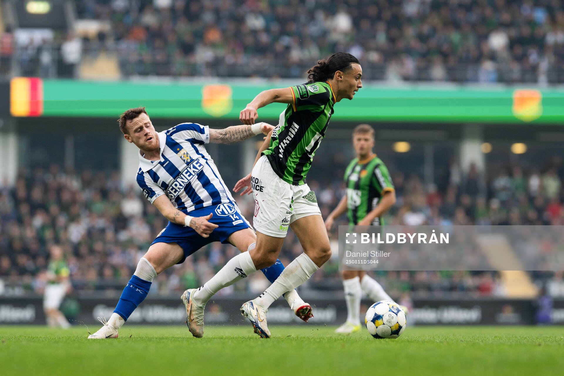 IFK Göteborgs Tobias Heintz och GAIS Amin Boudri