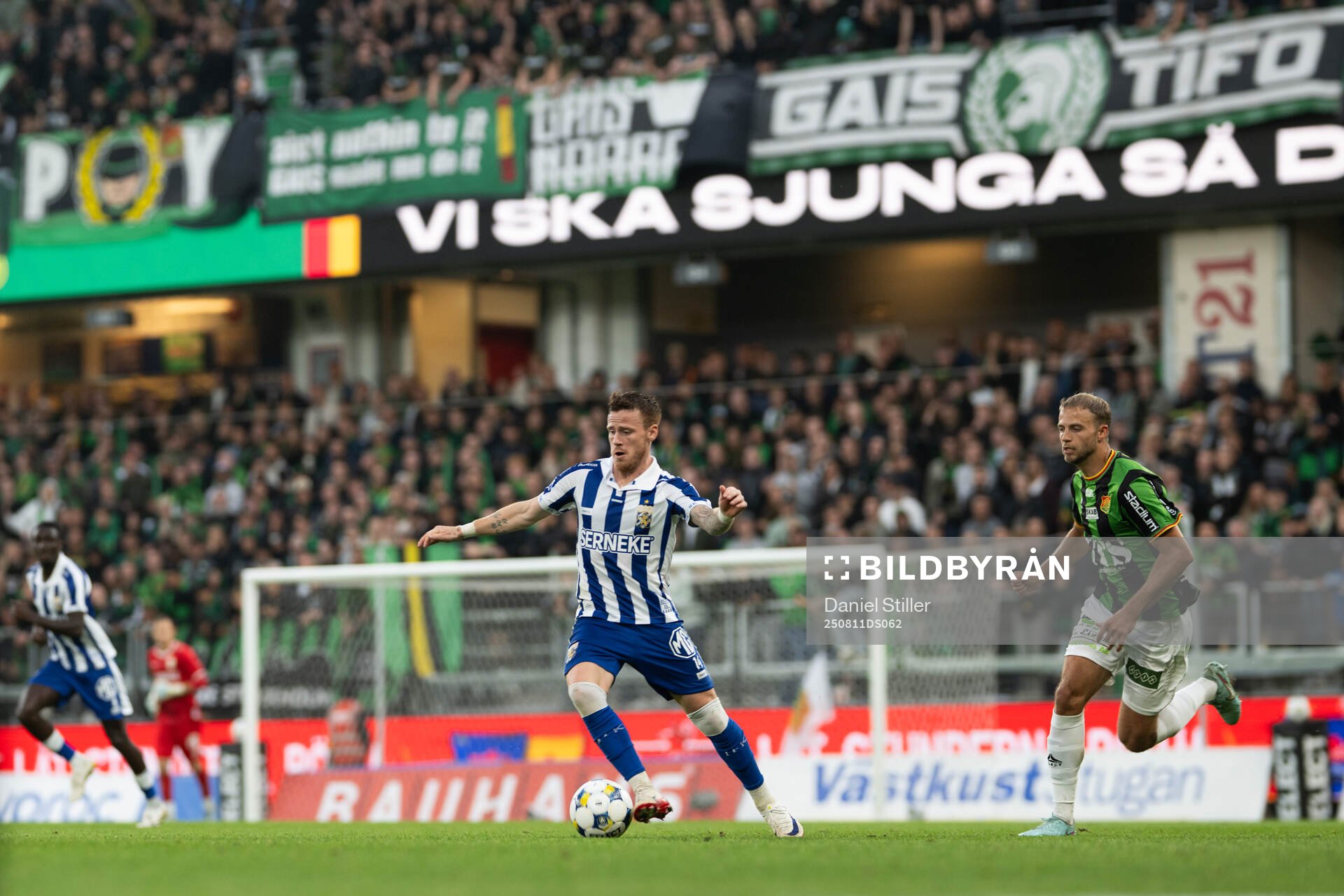 IFK Göteborgs Tobias Heintz och GAIS Gustav Lundgren