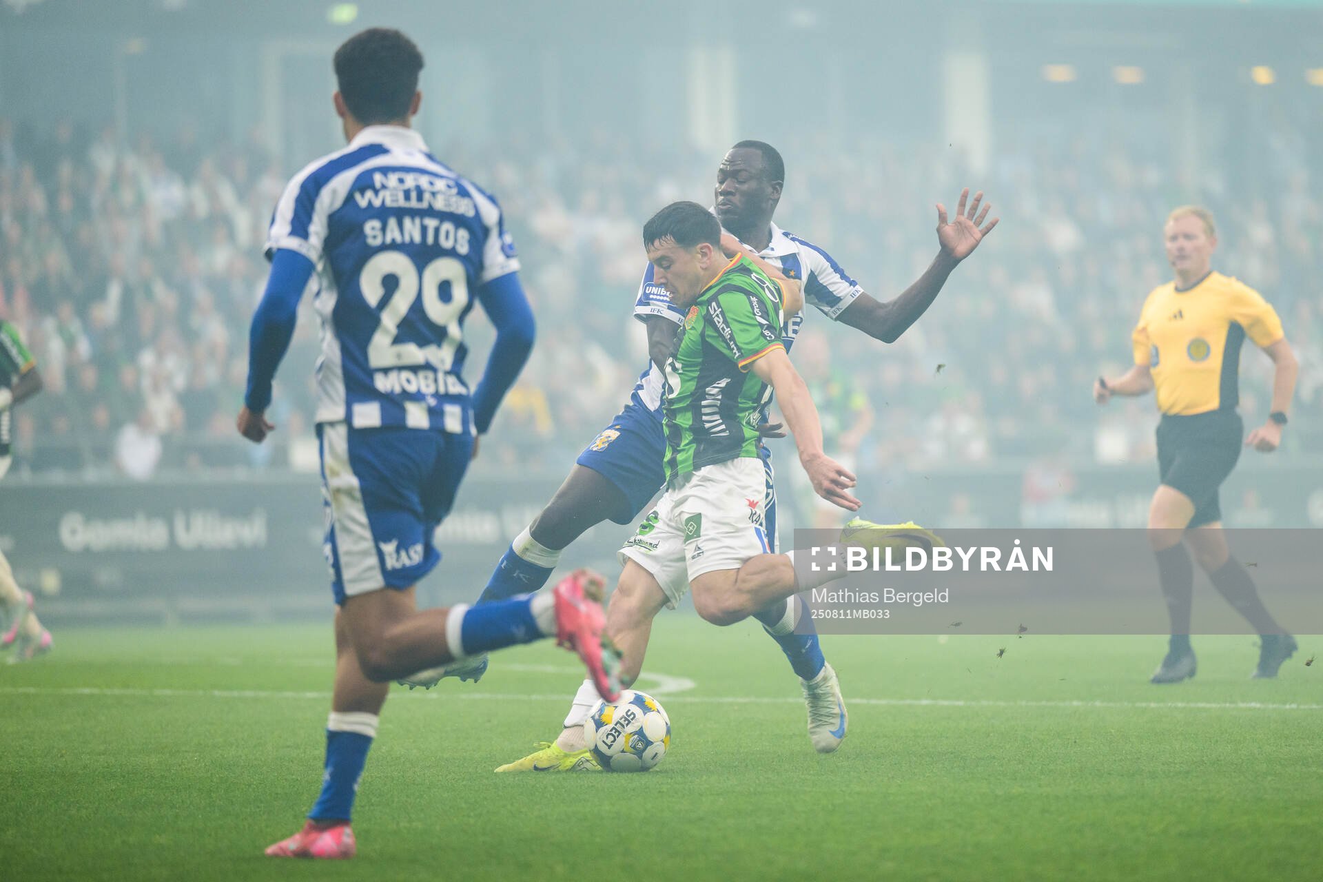 GAISs Matteo de Brienne och IFK Göteborgs Saidou Alioum