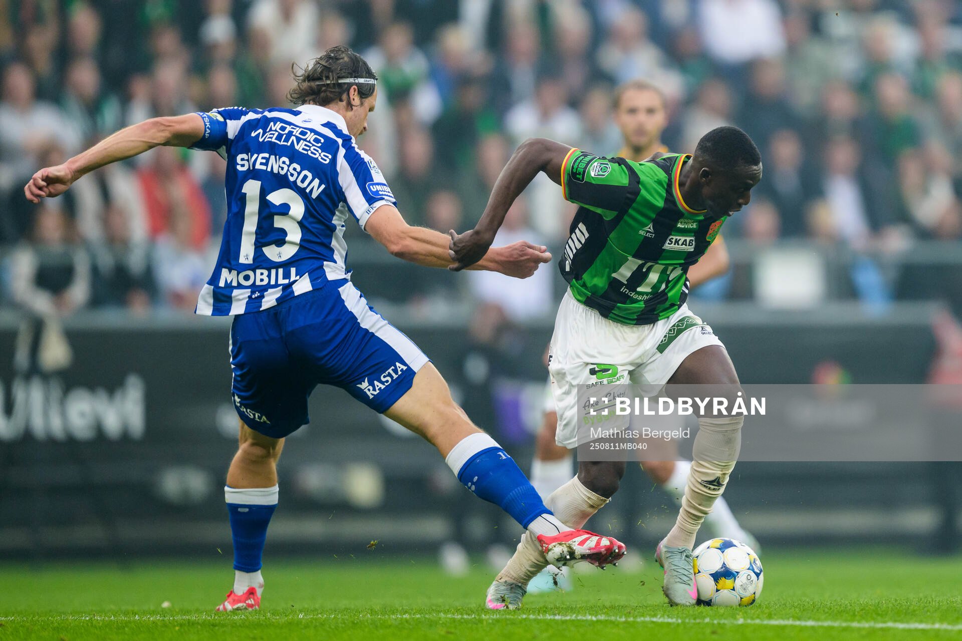 IFK Göteborgs Gustav Svensson och GAISs Ibrahim Diabate