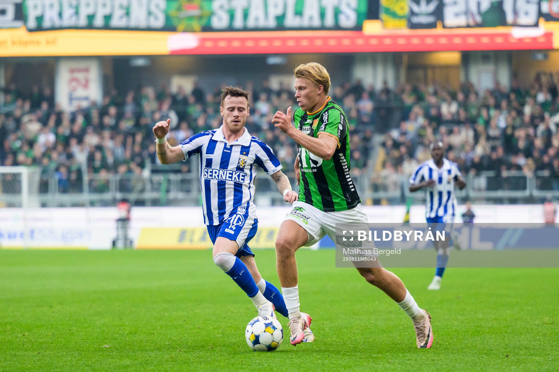 IFK Göteborgs Tobias Heintz och GAIS Rasmus Niklasson