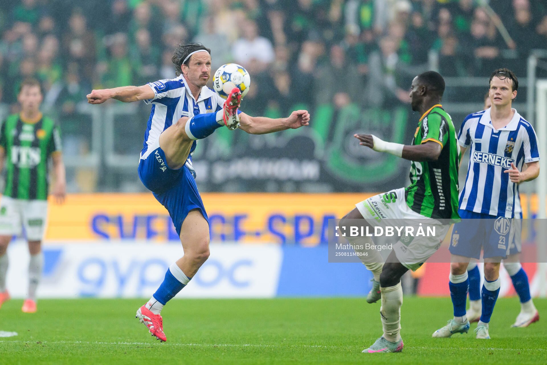 IFK Göteborgs Gustav Svensson och GAISs Filip Gustafsson