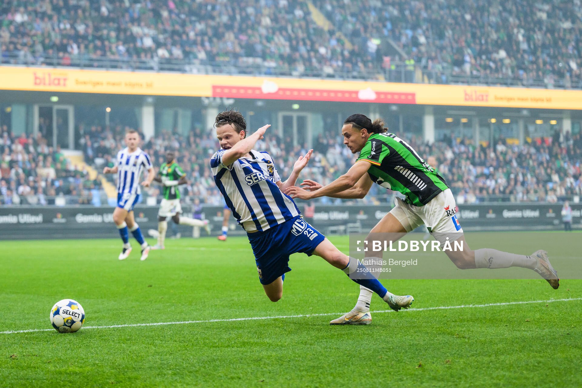 IFK Göteborgs Kolbeinn Thordarson och GAIS Amin Boudri