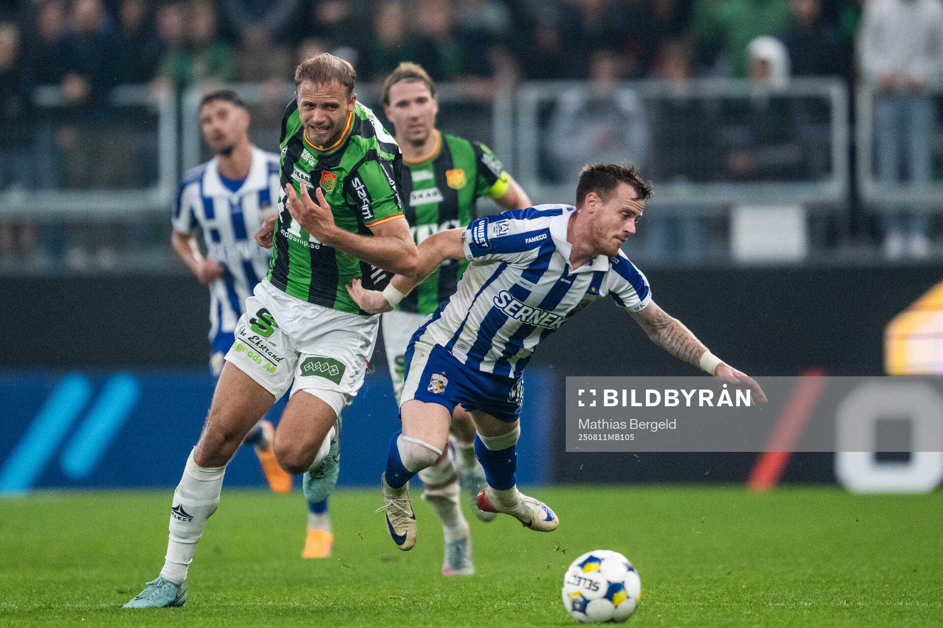 GAIS Gustav Lundgren och IFK Göteborgs Tobias Heintz