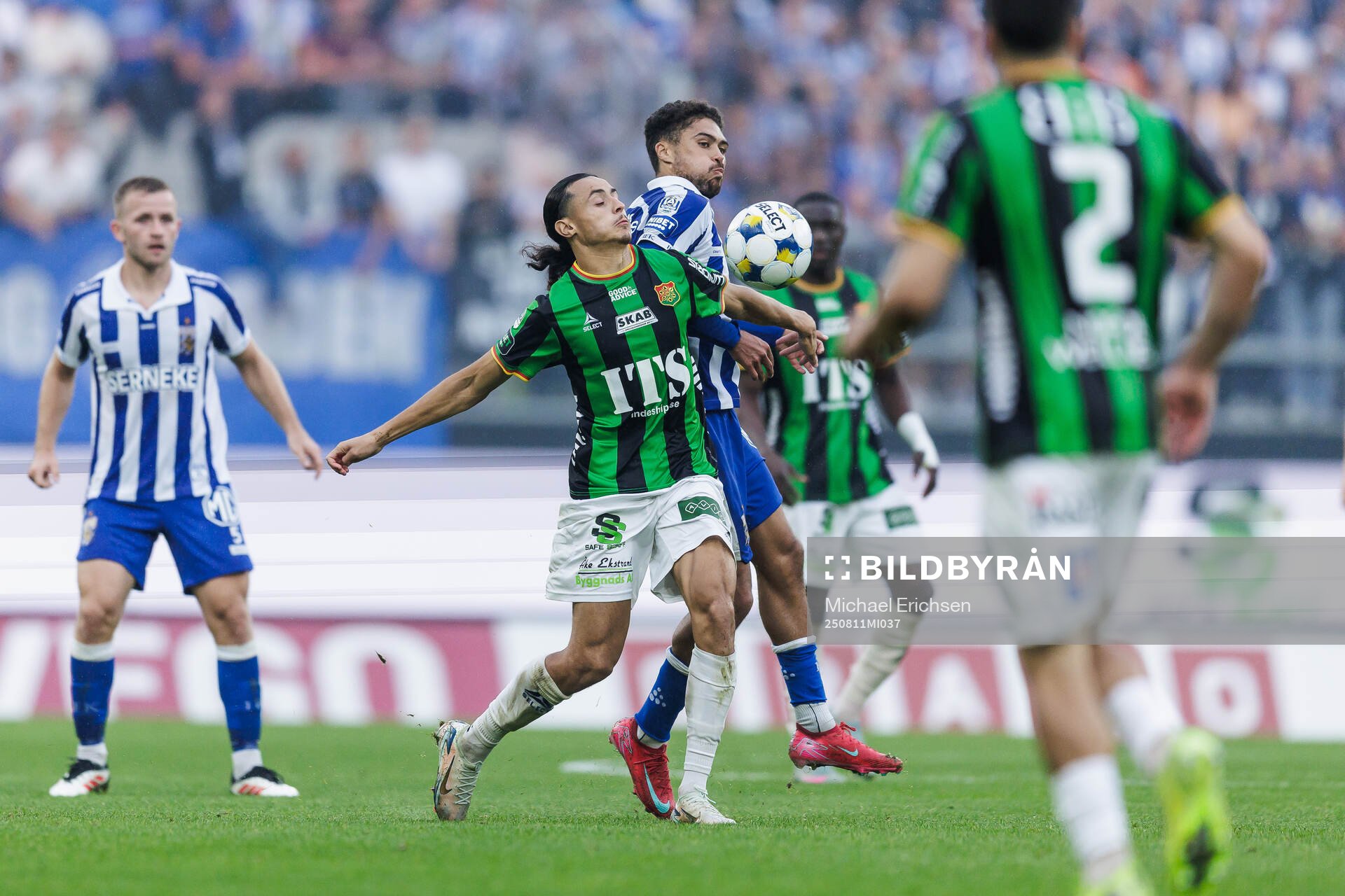 GAISs Amin Boudri och IFK Göteborgs Thomas Santos