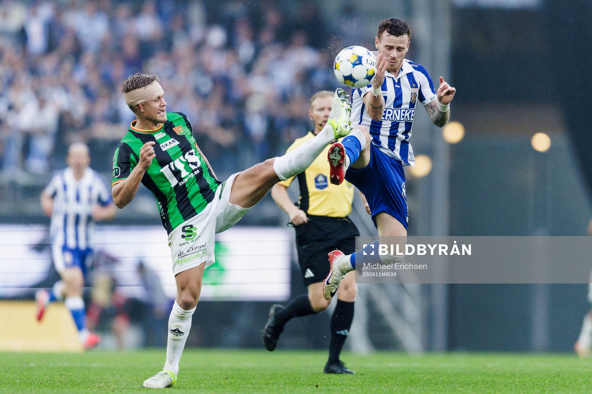 GAISs Kevin Holmén och IFK Göteborgs Tobias Heintz