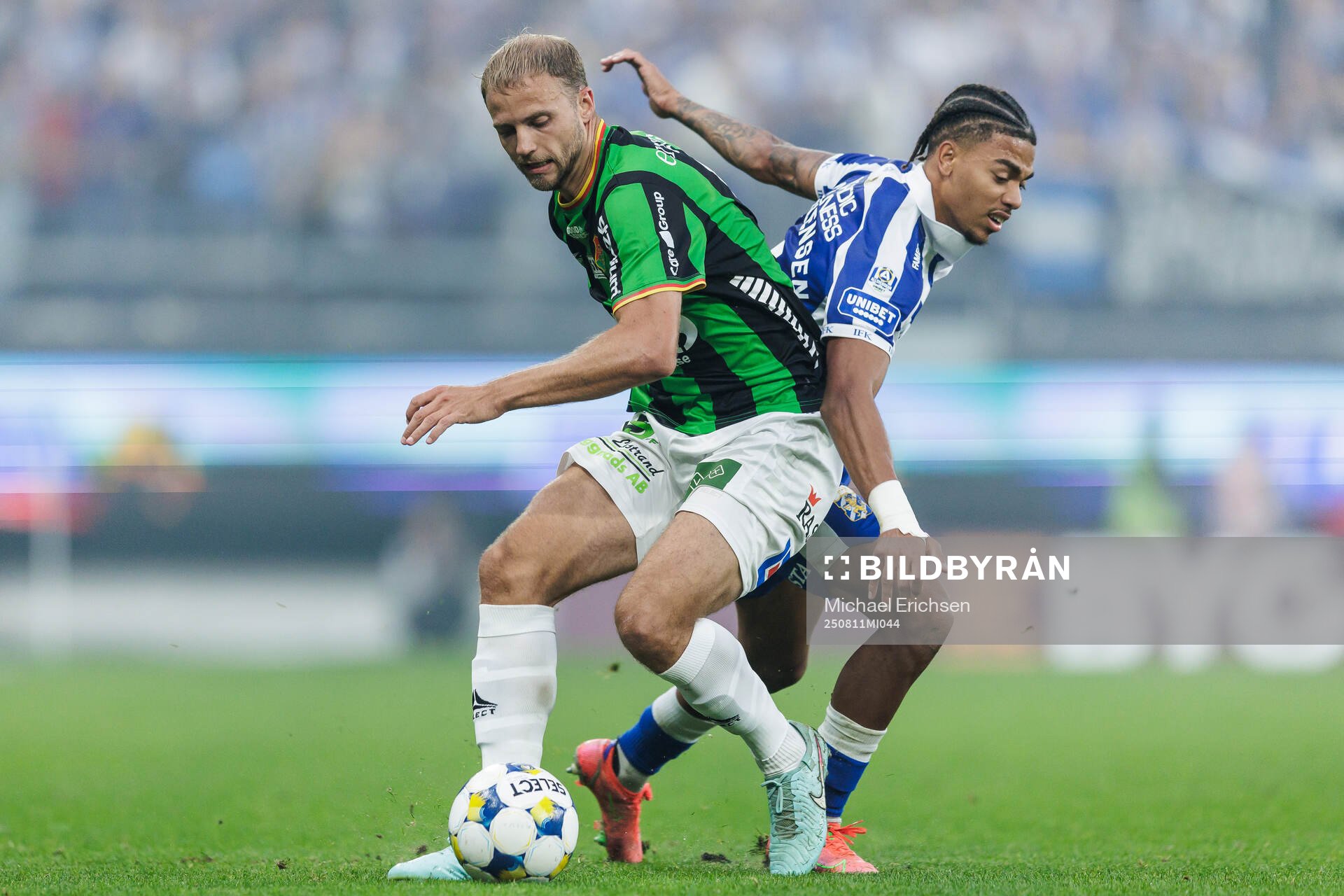 GAISs Gustav Lundgren och IFK Göteborgs Sebastian