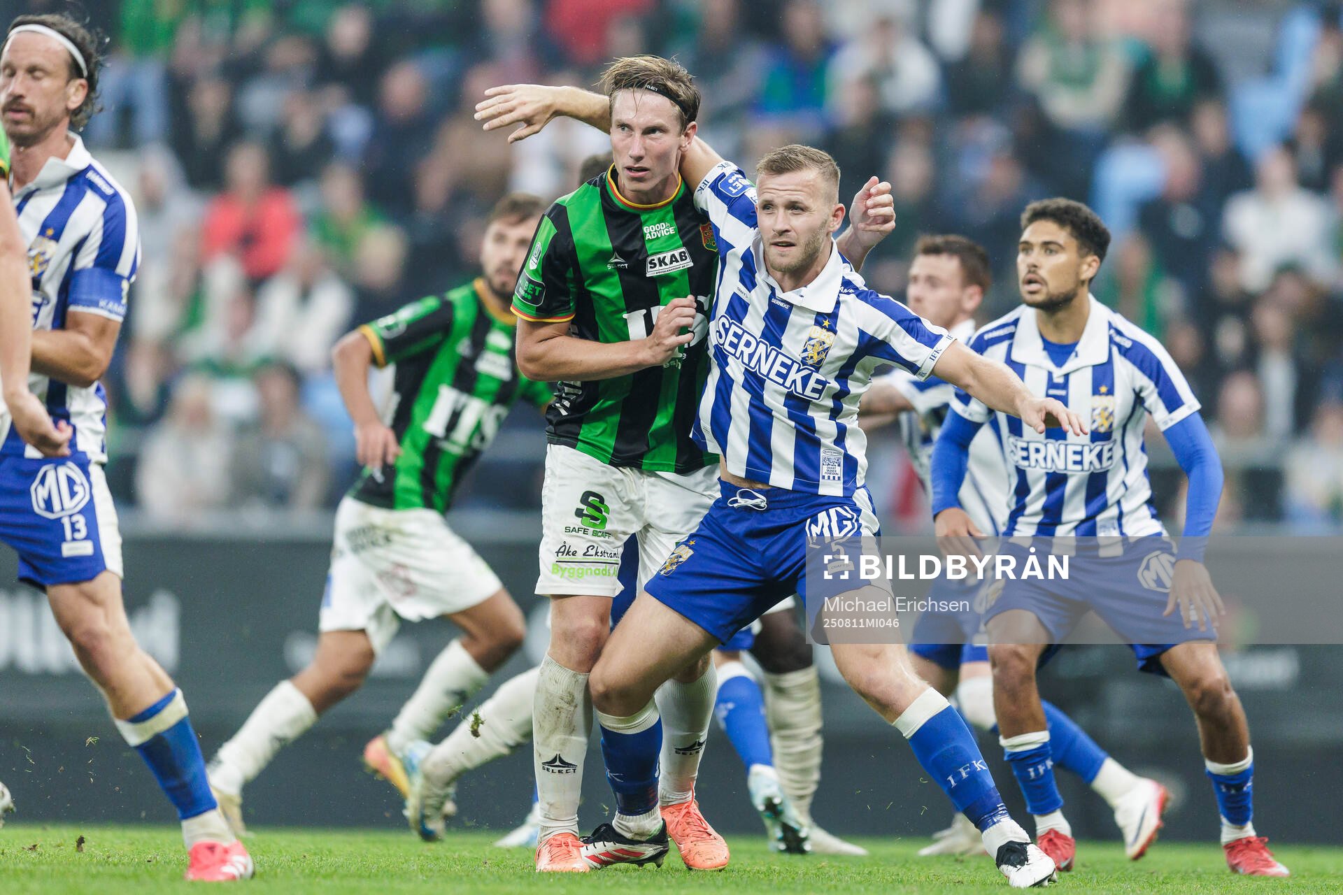 GAISs Robin Frej och IFK Göteborgs Jonas Bager