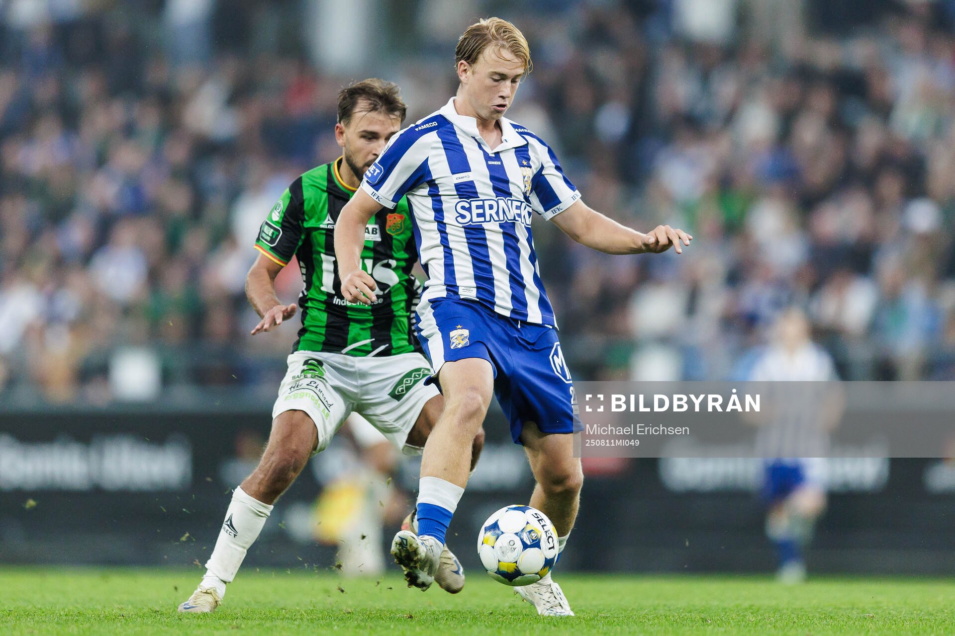 GAISs Edvin Becirovic och IFK Göteborgs Noah Tolf