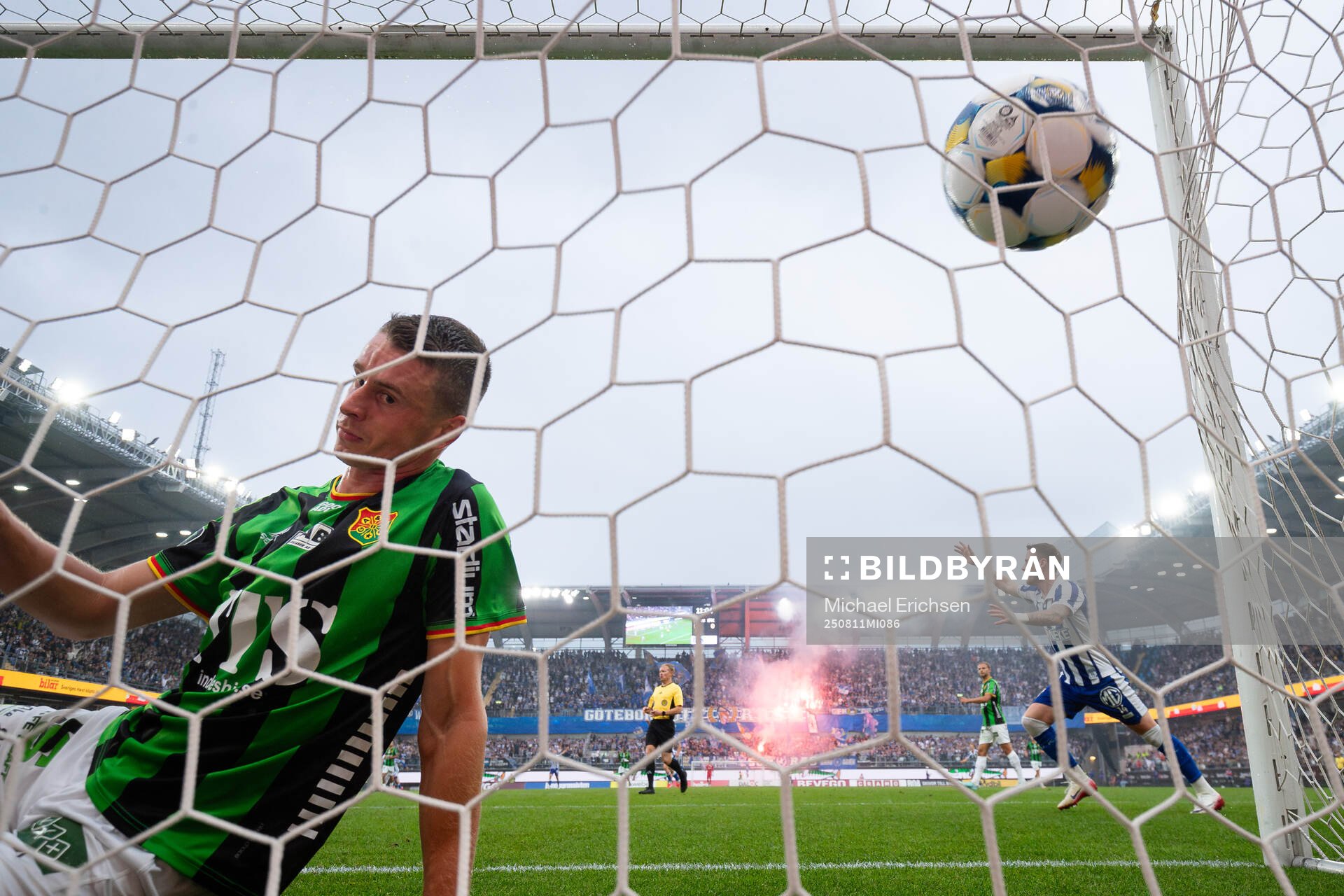 IFK Göteborgs Kolbeinn Thordarson (ej i bild) skjuter 0-1