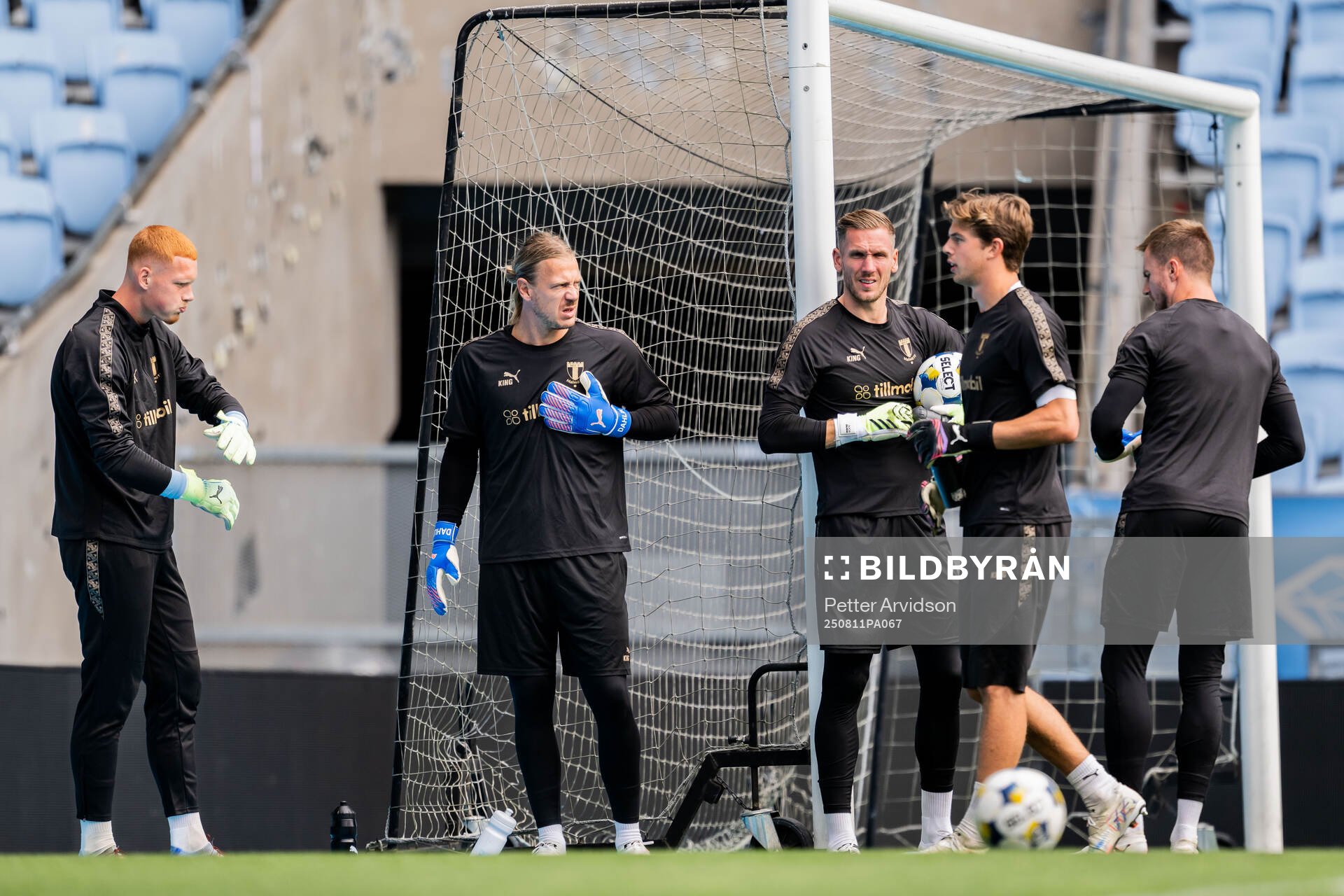 Goalkeeper Joakim Persson, goalkeeper Johan Dahlin,