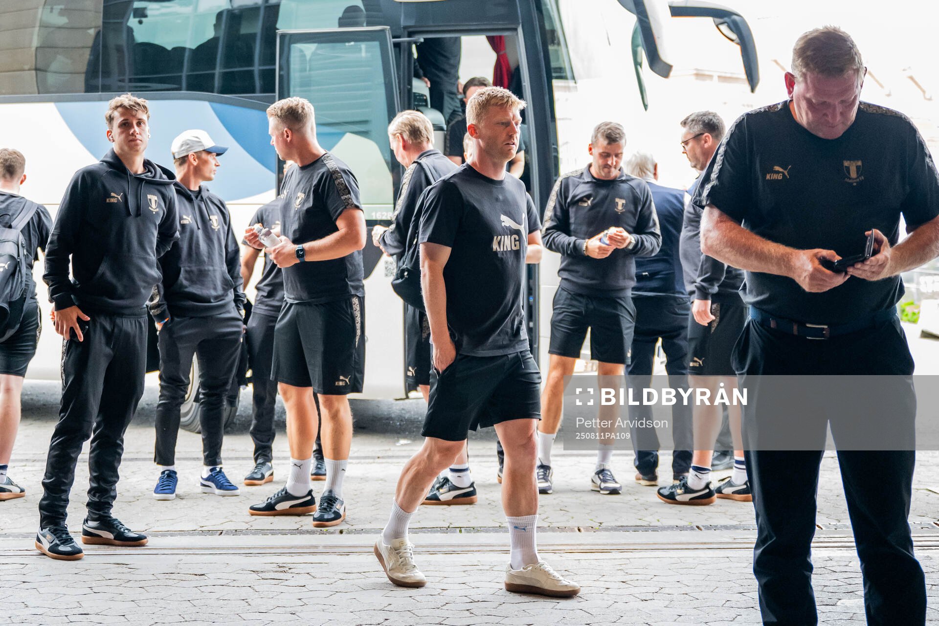 Anders Christiansen of Malmö FF at a stadium walk-around