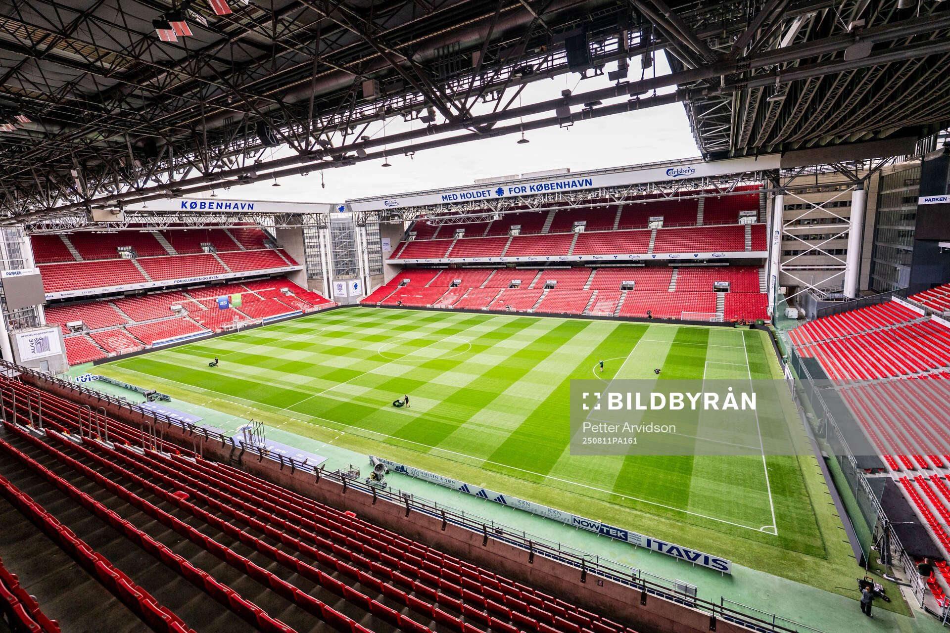 Interior view of Parken Stadium