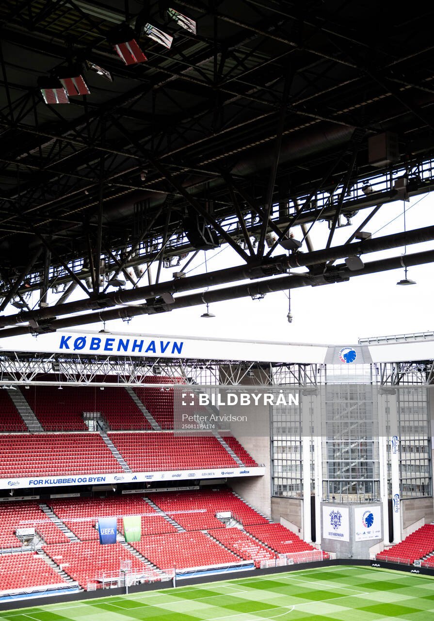 Interior view of Parken Stadium