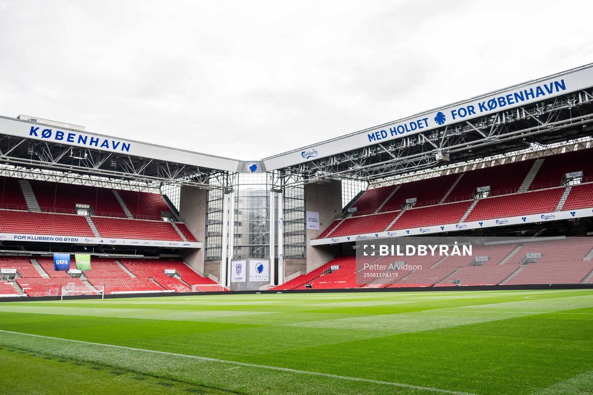 Interior view of Parken Stadium