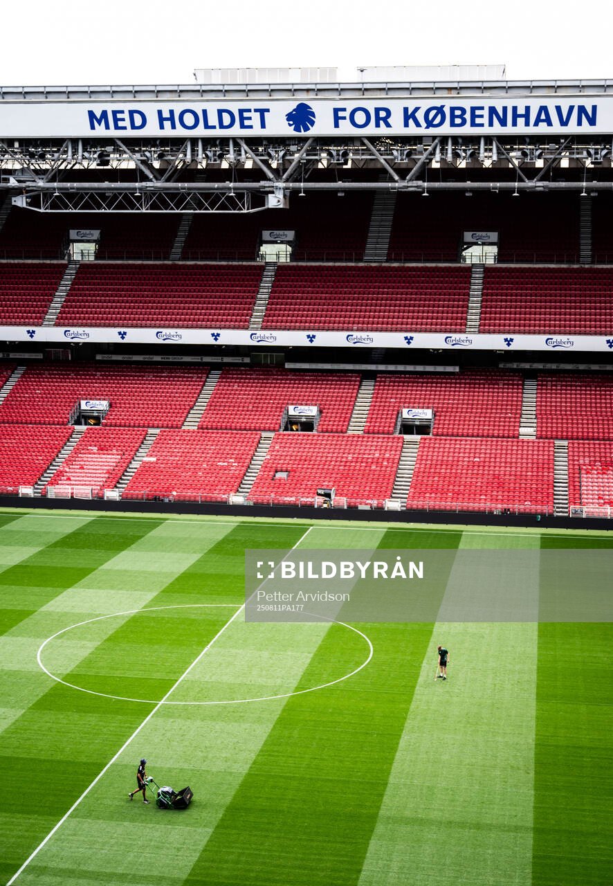 Interior view of Parken Stadium