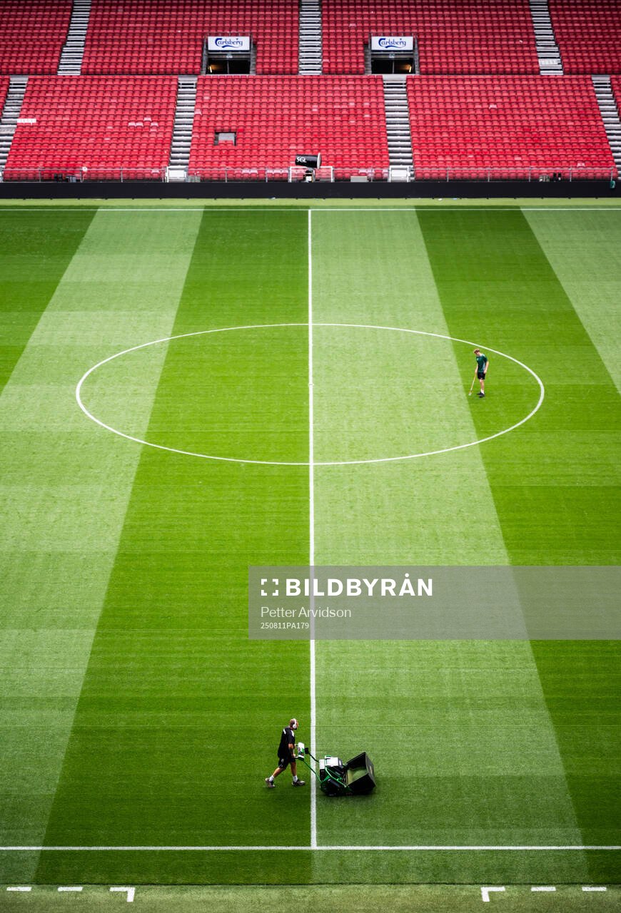 Interior view of Parken Stadium