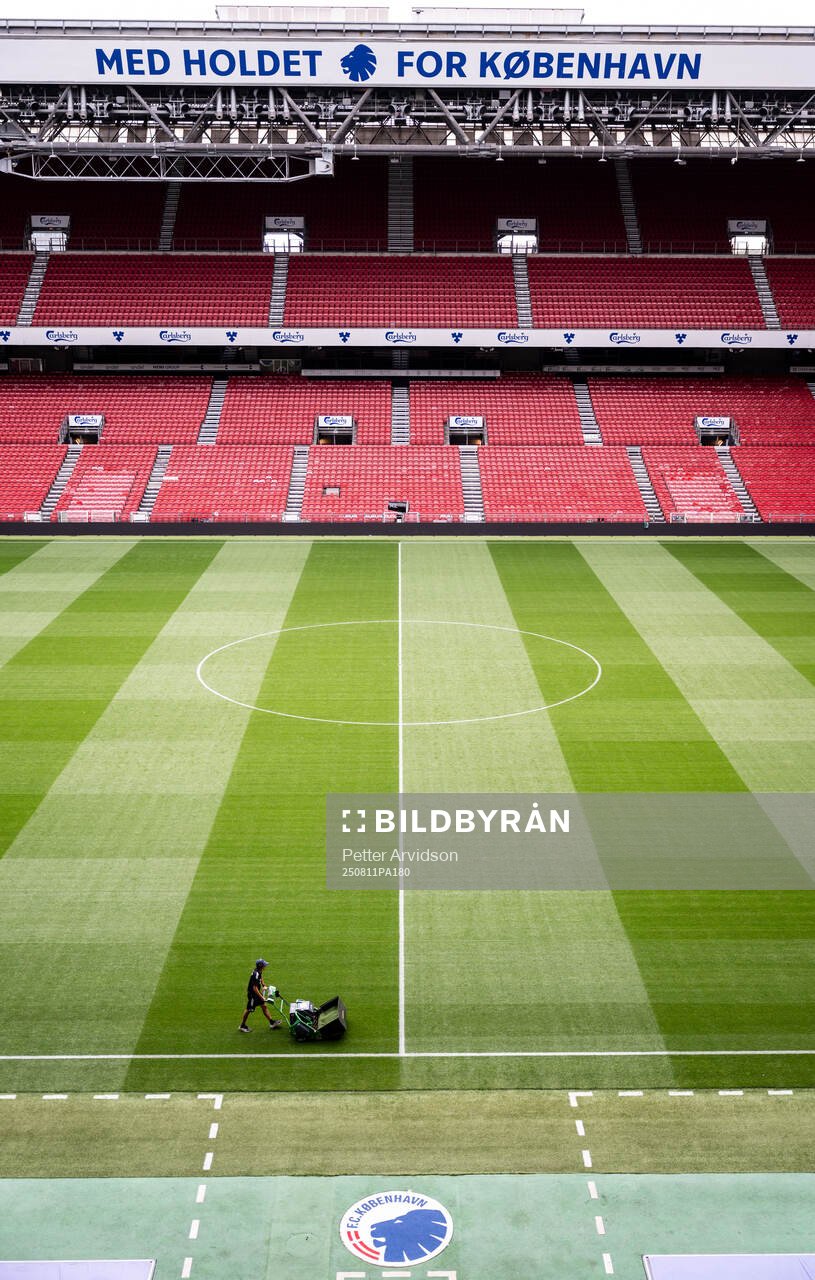 Interior view of Parken Stadium
