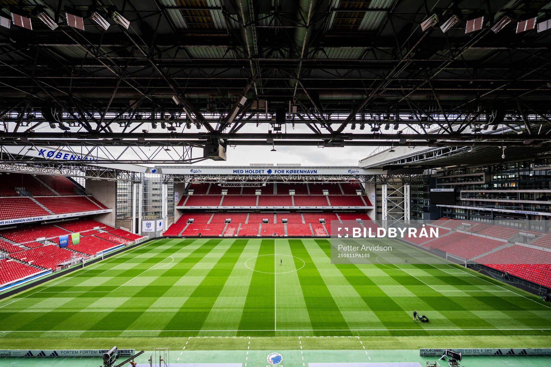 Interior view of Parken Stadium