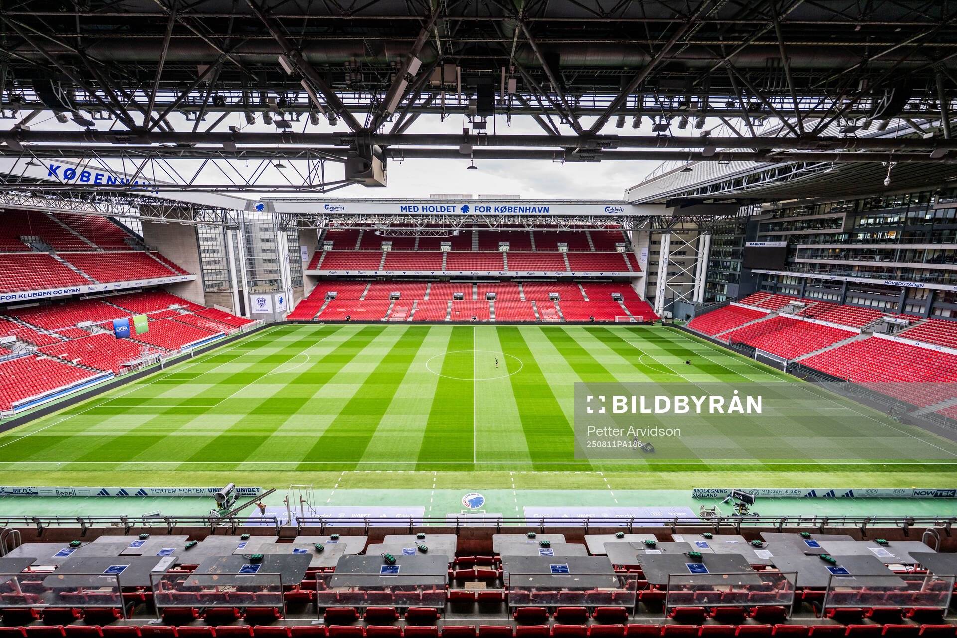Interior view of Parken Stadium