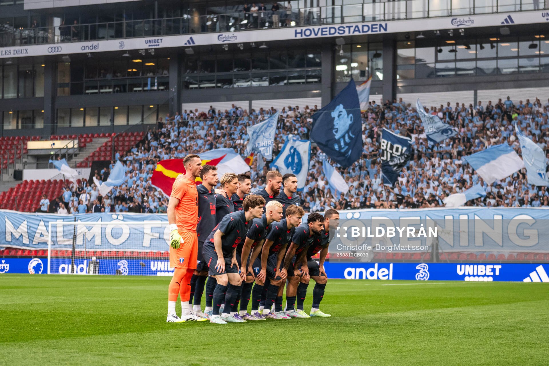 The starting eleven of of Malmö FF