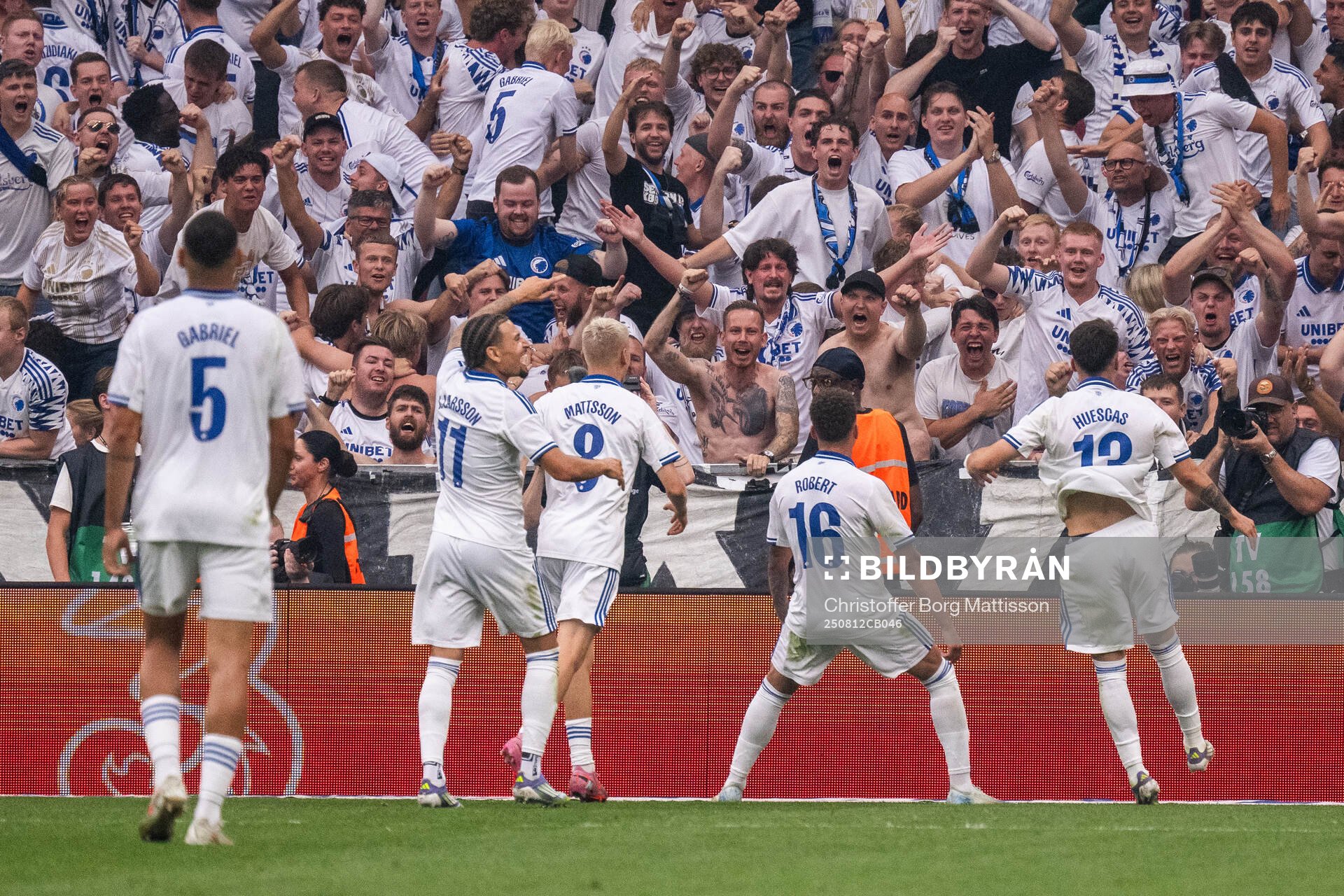Robert of FC Copenhagen celebrates