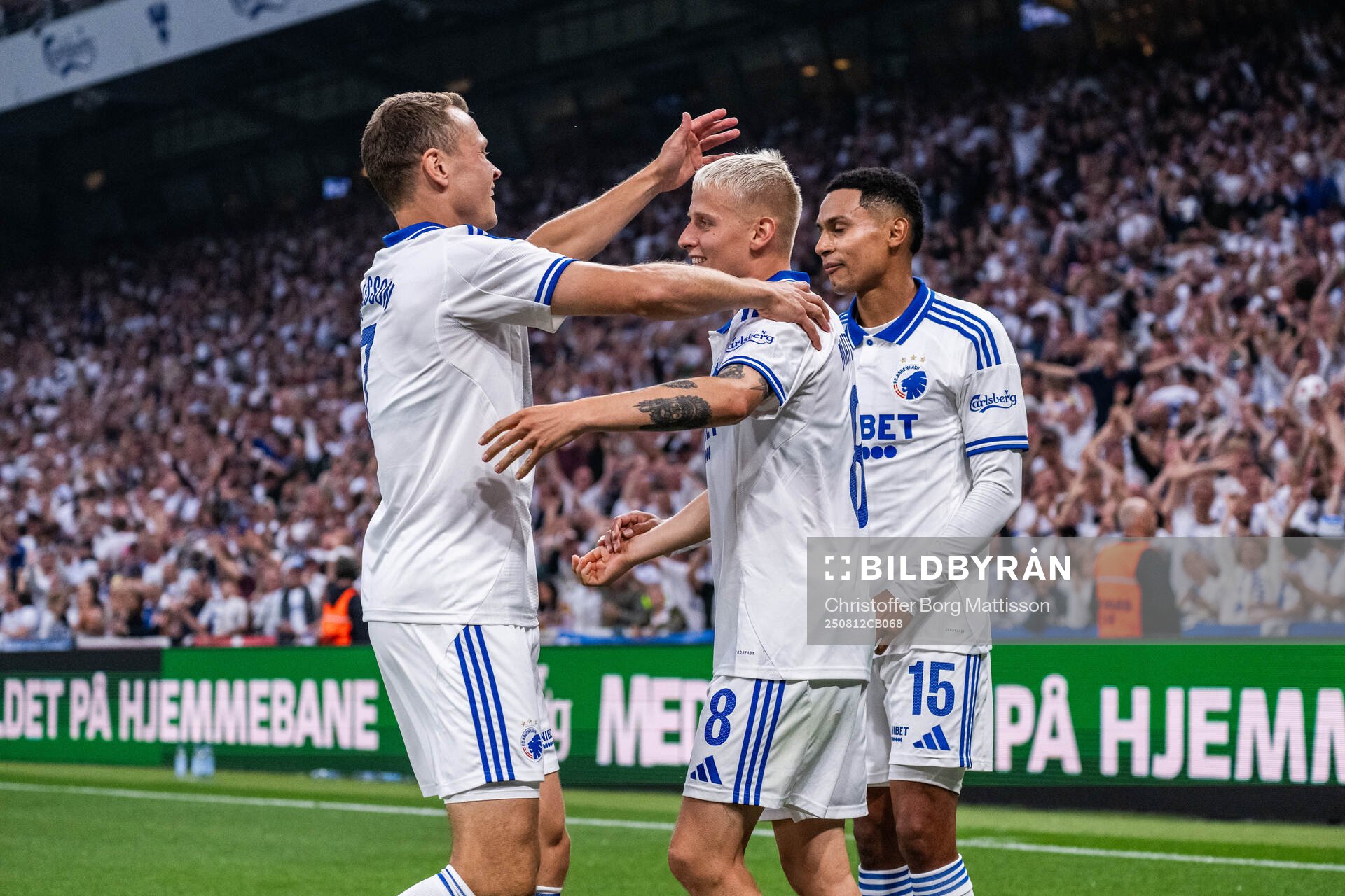 Viktor Claesson, Magnus Mattsson and Marcos Lopez of FC