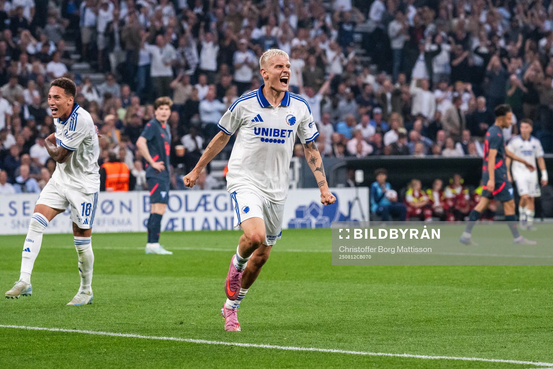 Magnus Mattsson of FC Copenhagen celebrates