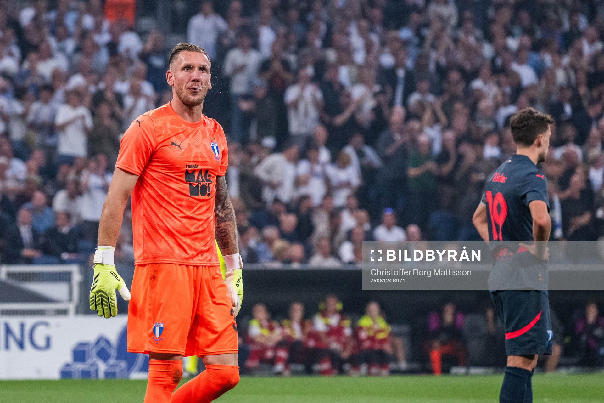 Goalkeeper Robin Olsen of Malmö FF looks dejected