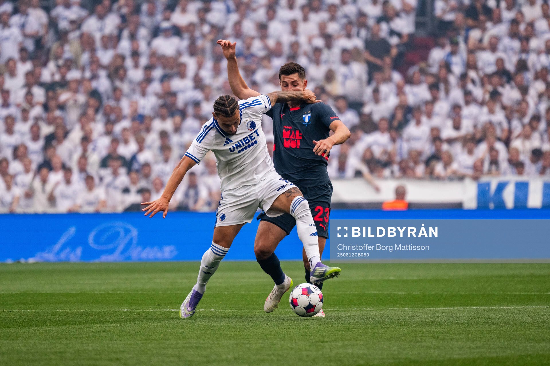 Jordan Larsson of FC Copenhagen and Lasse Berg Johnsen of